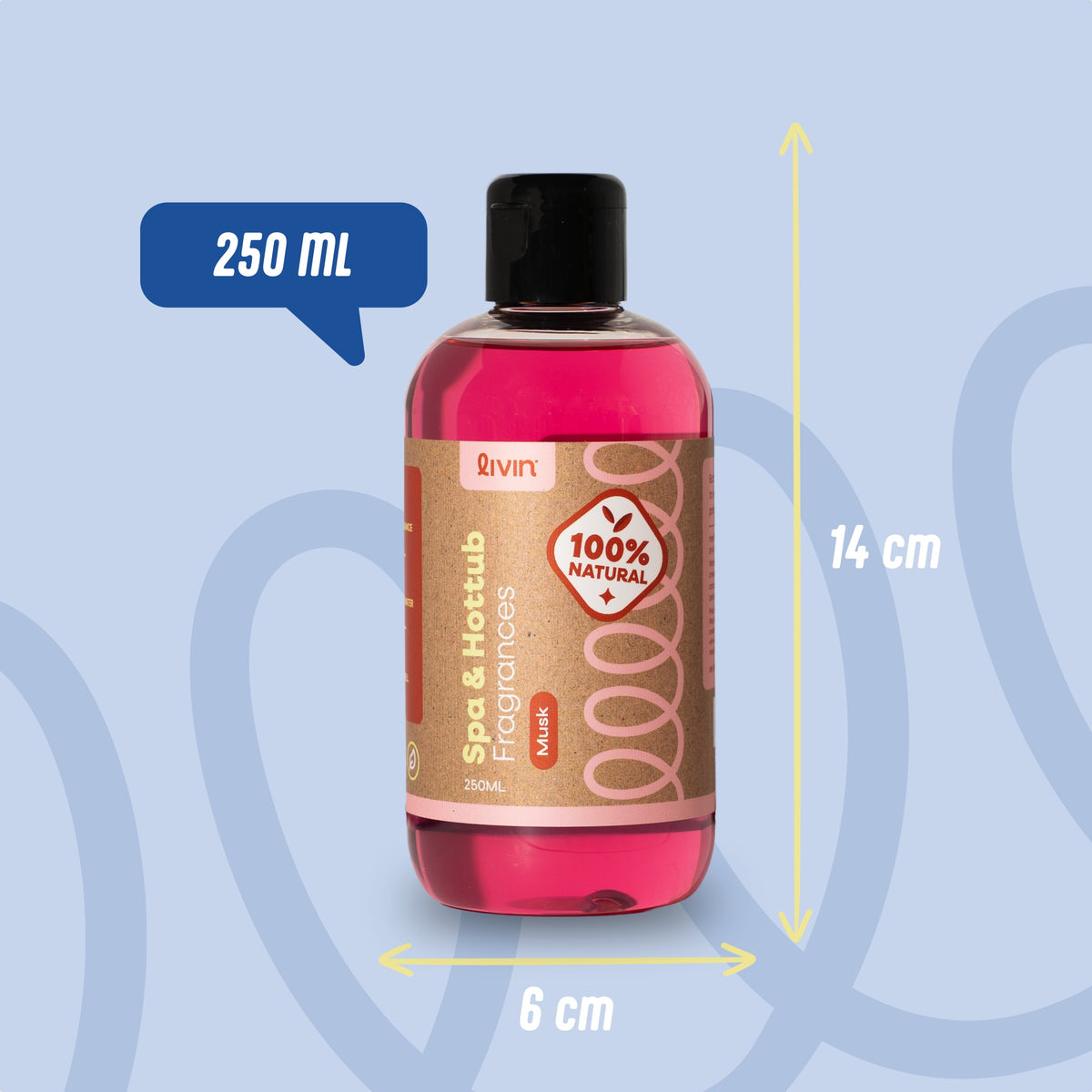 LIVIN' fragrance for Jacuzzi Musk 250 ml aroma for spa bath and hot tub Manufacturer code 8720938786372