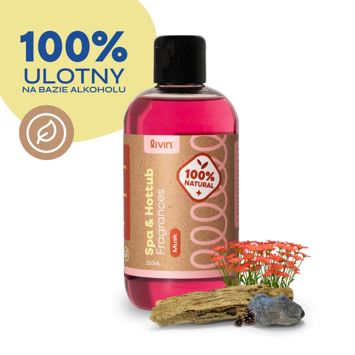 LIVIN' fragrance for Jacuzzi Musk 250 ml aroma for spa bath and hot tub