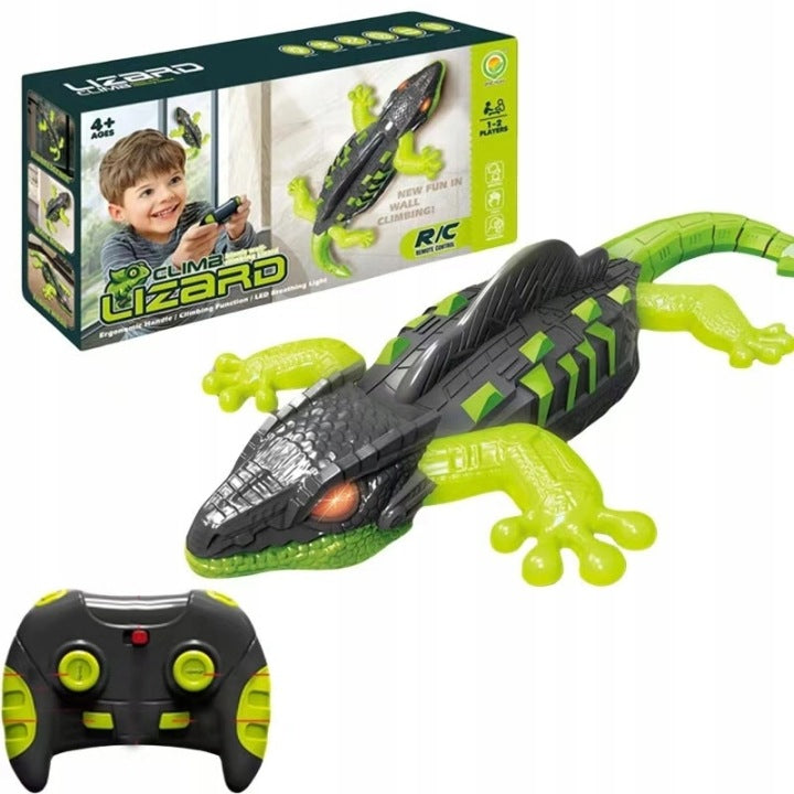 LIZARD REMOTE CONTROLLED WALKING ON THE WALLS GECKO ON THE REMOTE CONTROL GLOWS Packaging status original