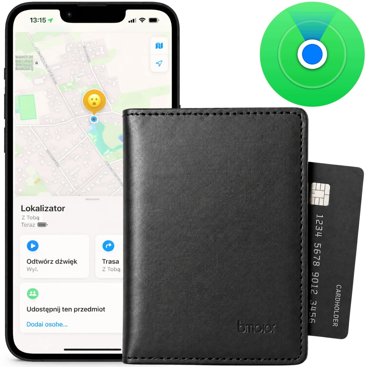 LOCATOR SMART TAG IN WALLET APPLE FIND MY BLUETOOTH KEYCHAIN TRACKER
