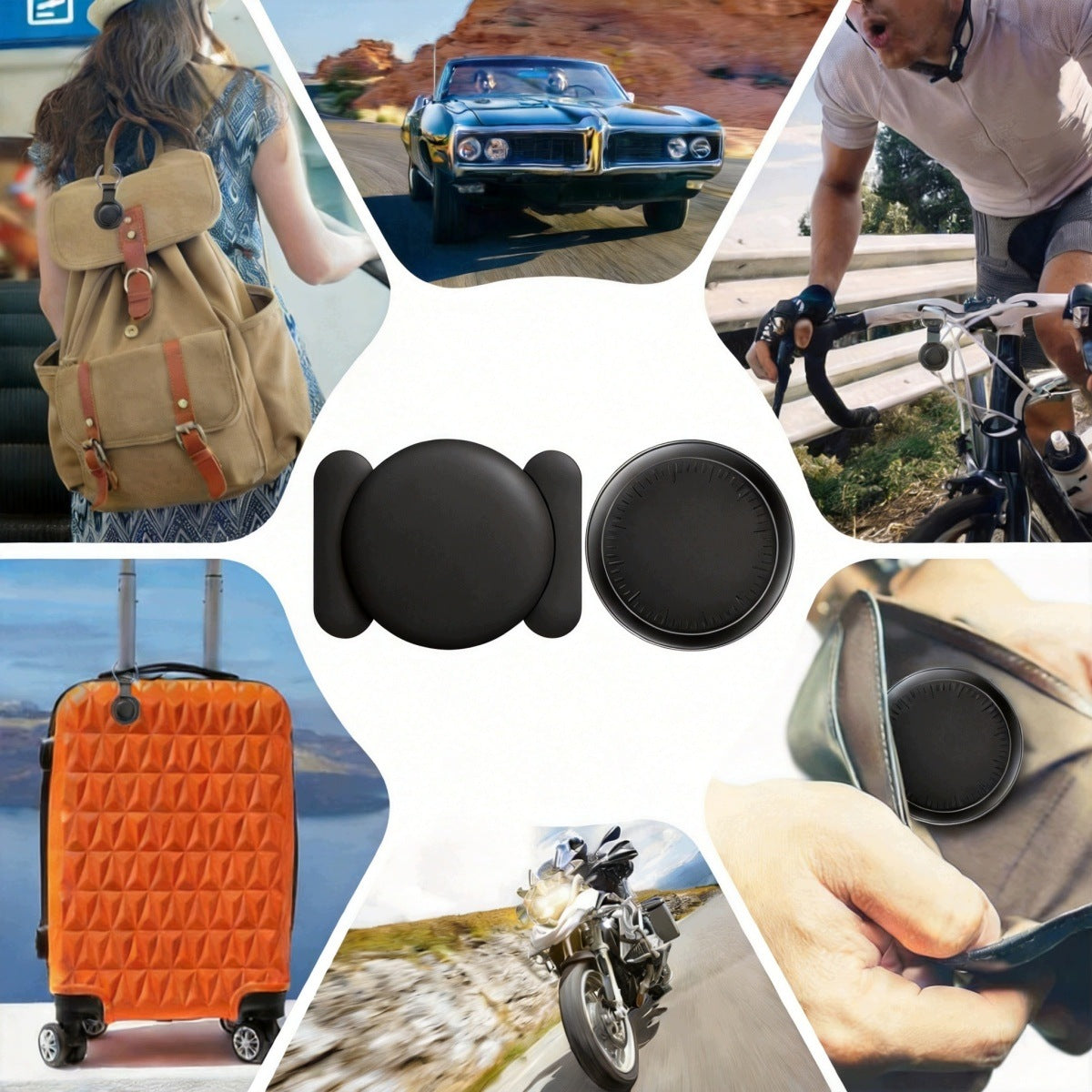 LOCATOR WITHOUT SIM CARD 2PCS WITH ANDROID APPLICATION – MAGNET AND CASE Packaging status original
