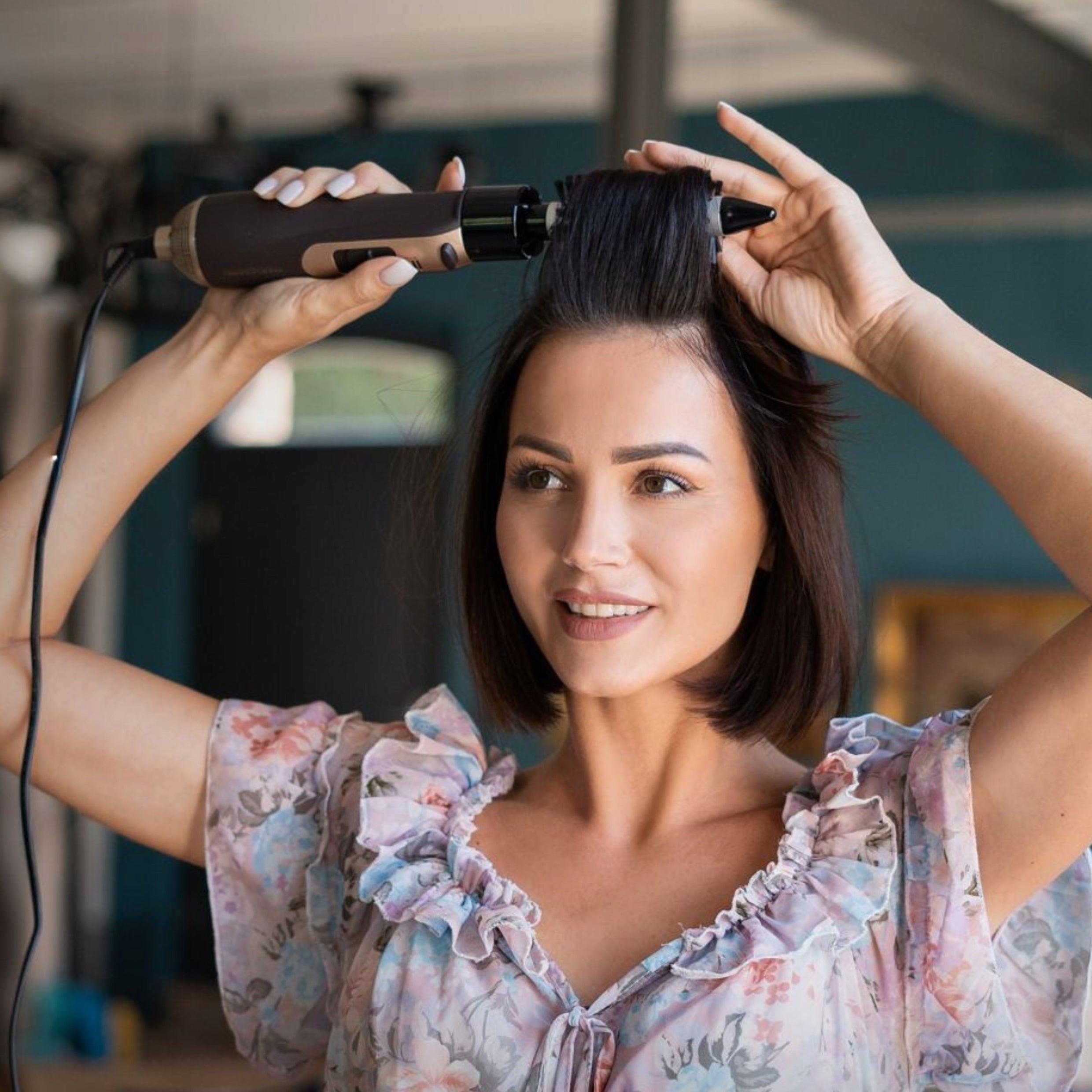 LOCOMOTIVE CURLING IRON-DRYER HAIR CURLING IRON STRAIGHTENER BRUSH Brand Clatronic