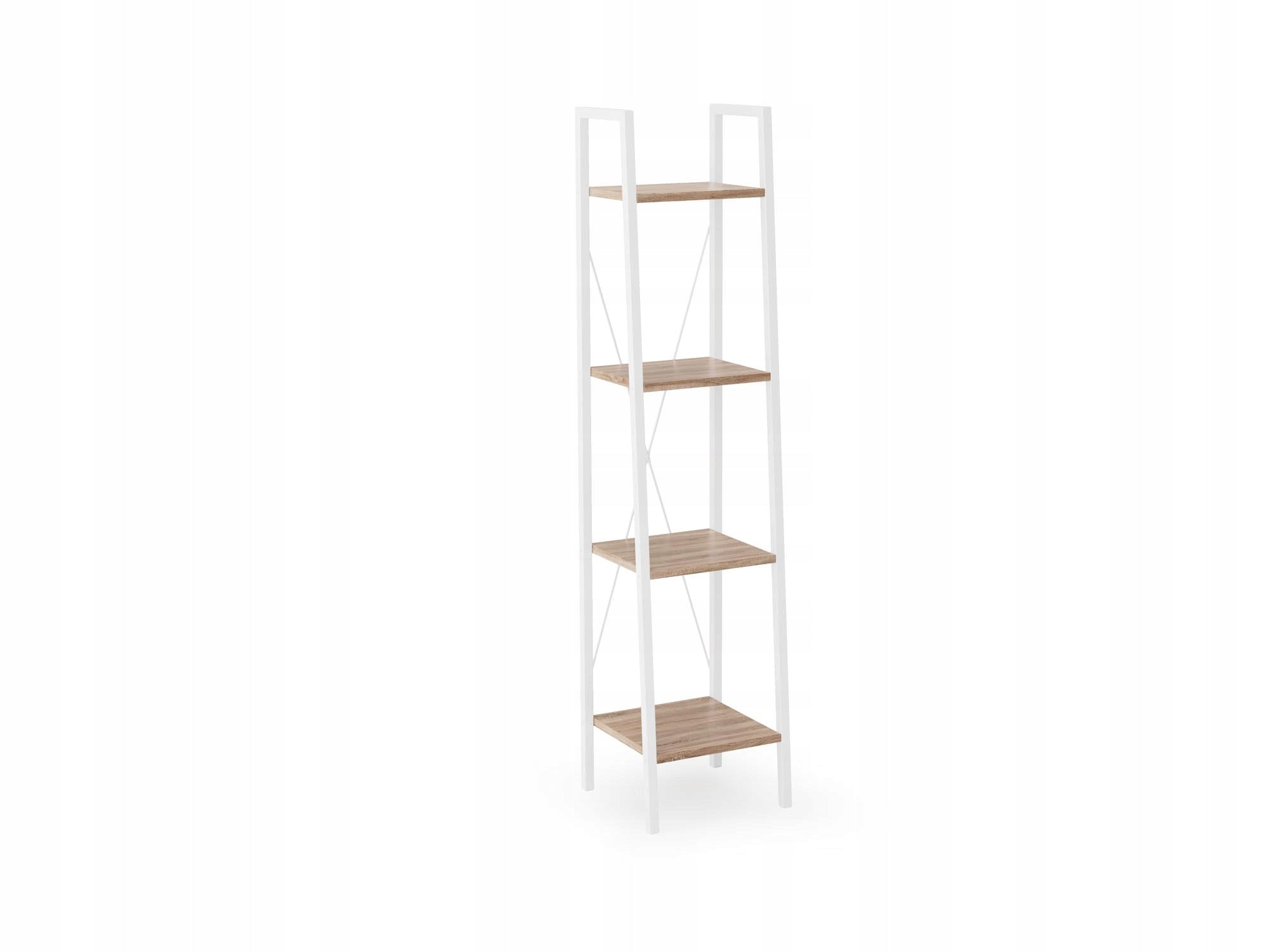 LOFT BOOKCASE NARVIK REG1 NARROW FOR BOOKS WHITE Furniture color white sonoma oak