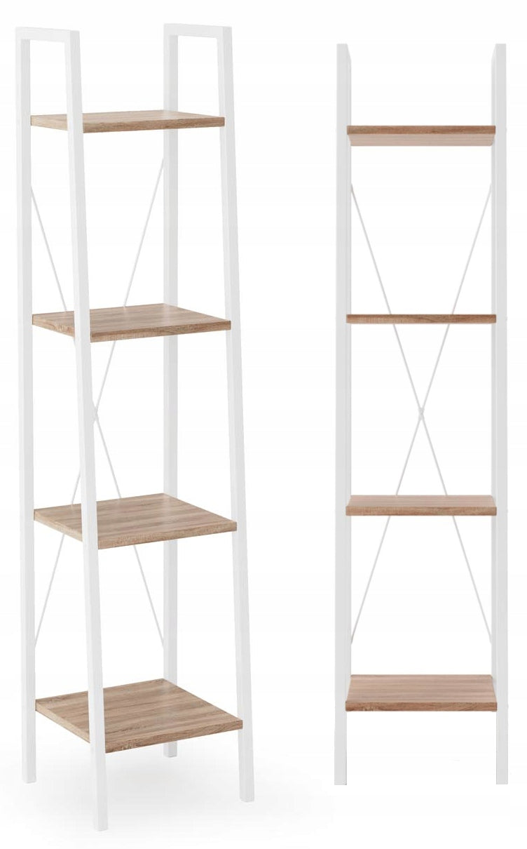 LOFT BOOKCASE NARVIK REG1 NARROW FOR BOOKS WHITE