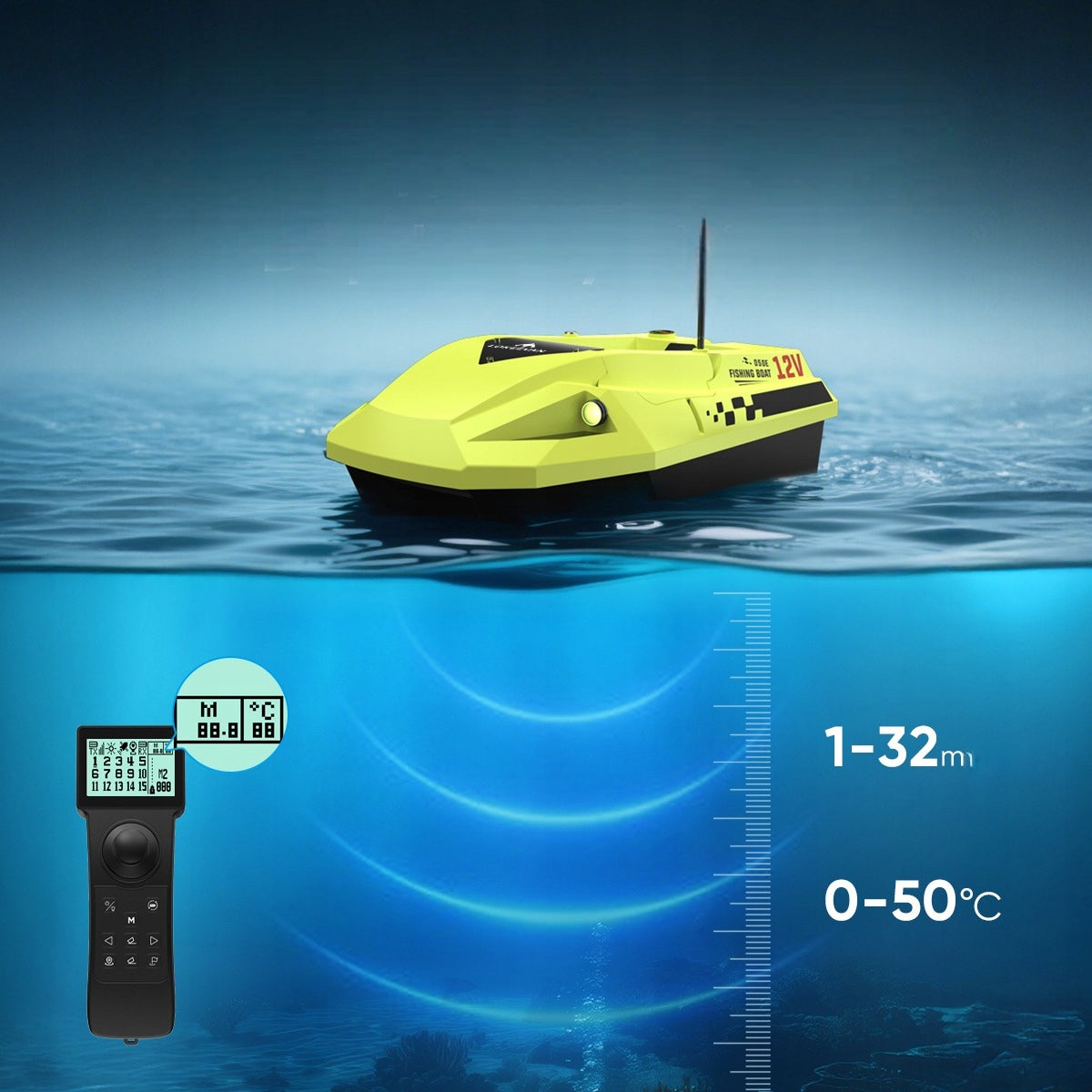 LOKEEVAN D50E GPS Sonar 2x15600mAh 12V 2KG 1.7m/s Brand no brand