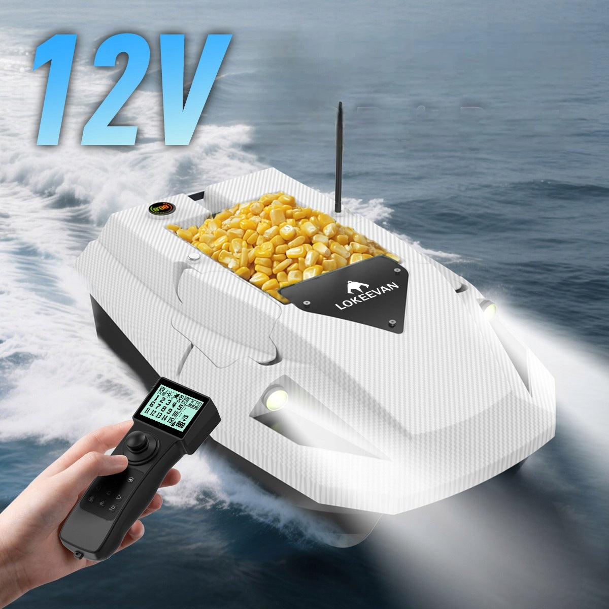 LOKEEVAN D50E GPS Sonar 2x15600mAh 12V 2KG 1.7m/s Packaging status original