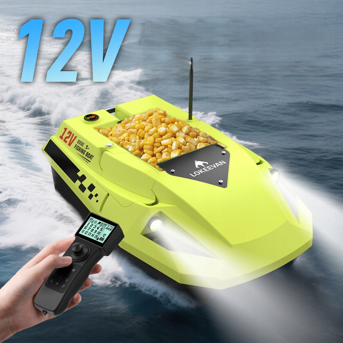LOKEEVAN D50E GPS Sonar 2x15600mAh 12V 2KG 1.7m/s Packaging status original