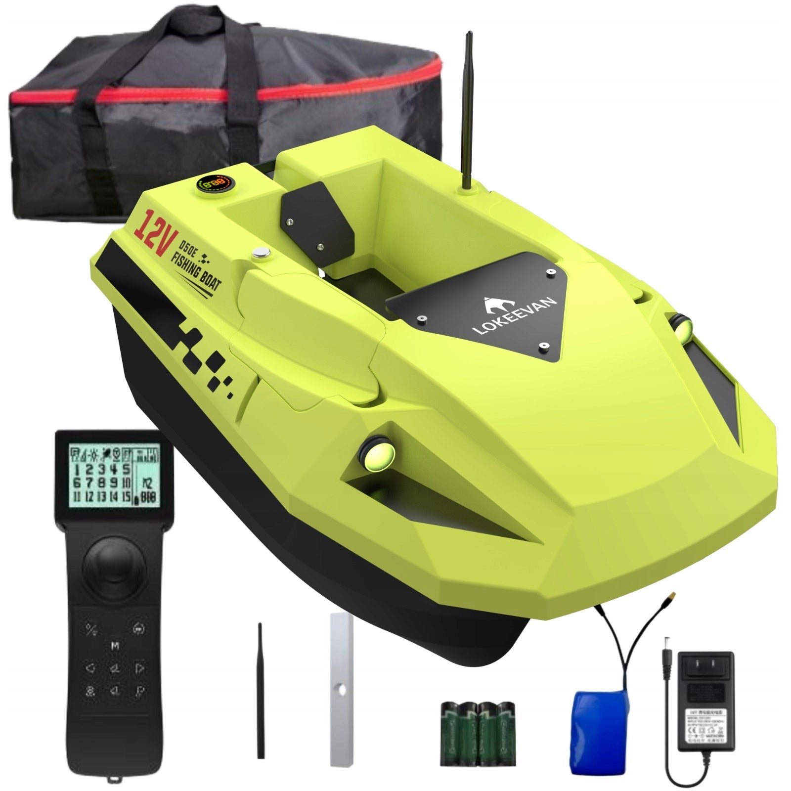 LOKEEVAN D50E GPS Sonar 2x15600mAh 12V 2KG 1.7m/s