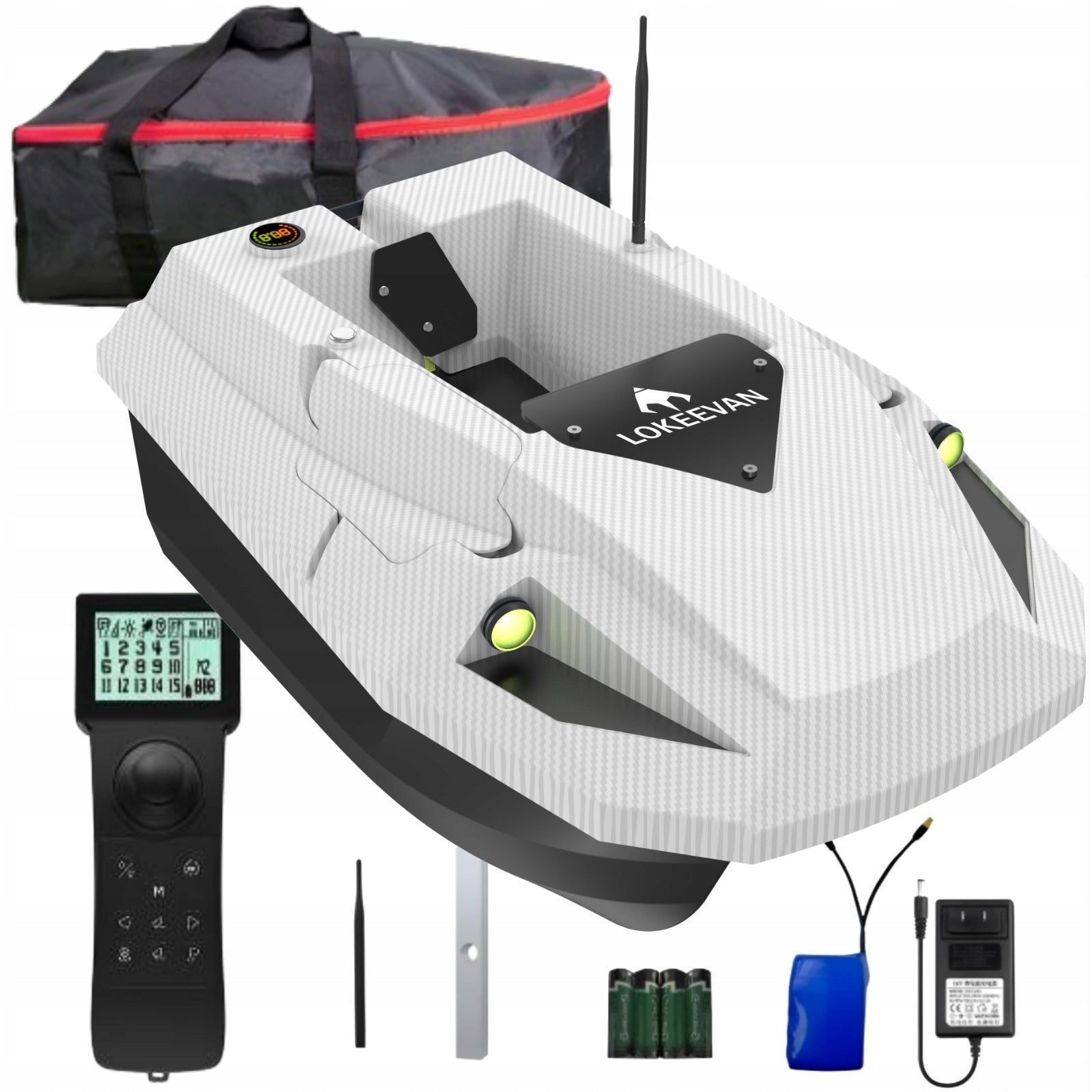 LOKEEVAN D50E GPS Sonar 2x15600mAh 12V 2KG 1.7m/s
