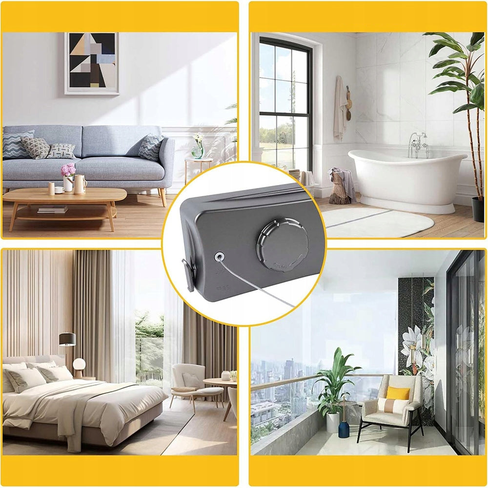 LONG EXTENDABLE LAUNDRY LINE 5,1M DURABLE DRYING STRINGS EAN (GTIN) 0822565200875