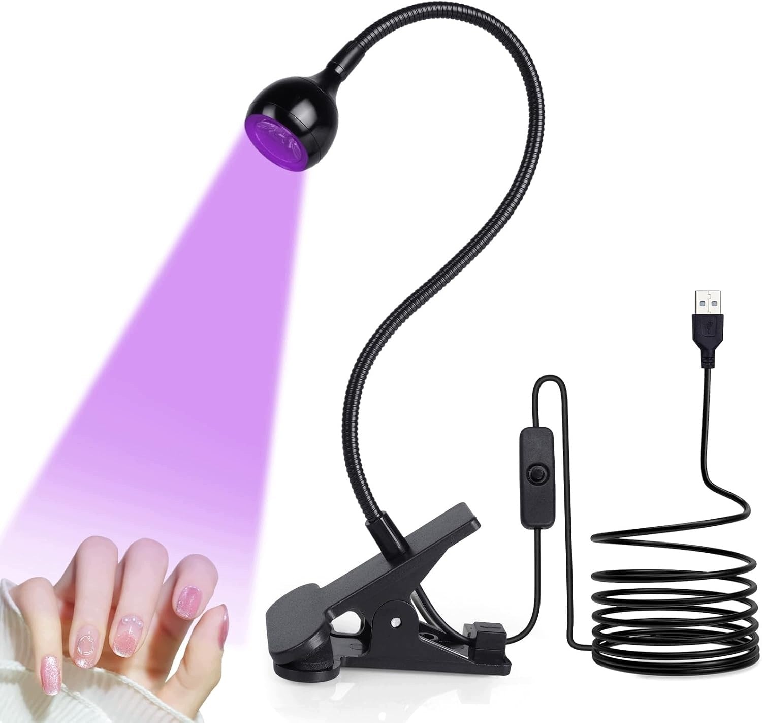 LOPHE Nail Lamp, UV Nail Dryer, 3W USB Semi Permanent Lamp Brand no brand