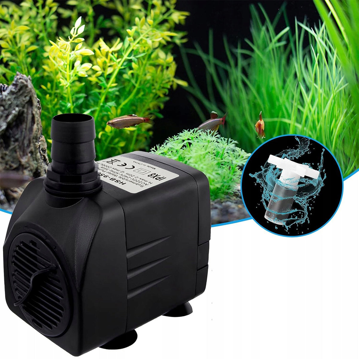 LOW IMMERSION PUMP 2000L/H 35W Aquarium Ultra Quiet Pond Pump Pump capacity l/h 1601 - 2500 l/h