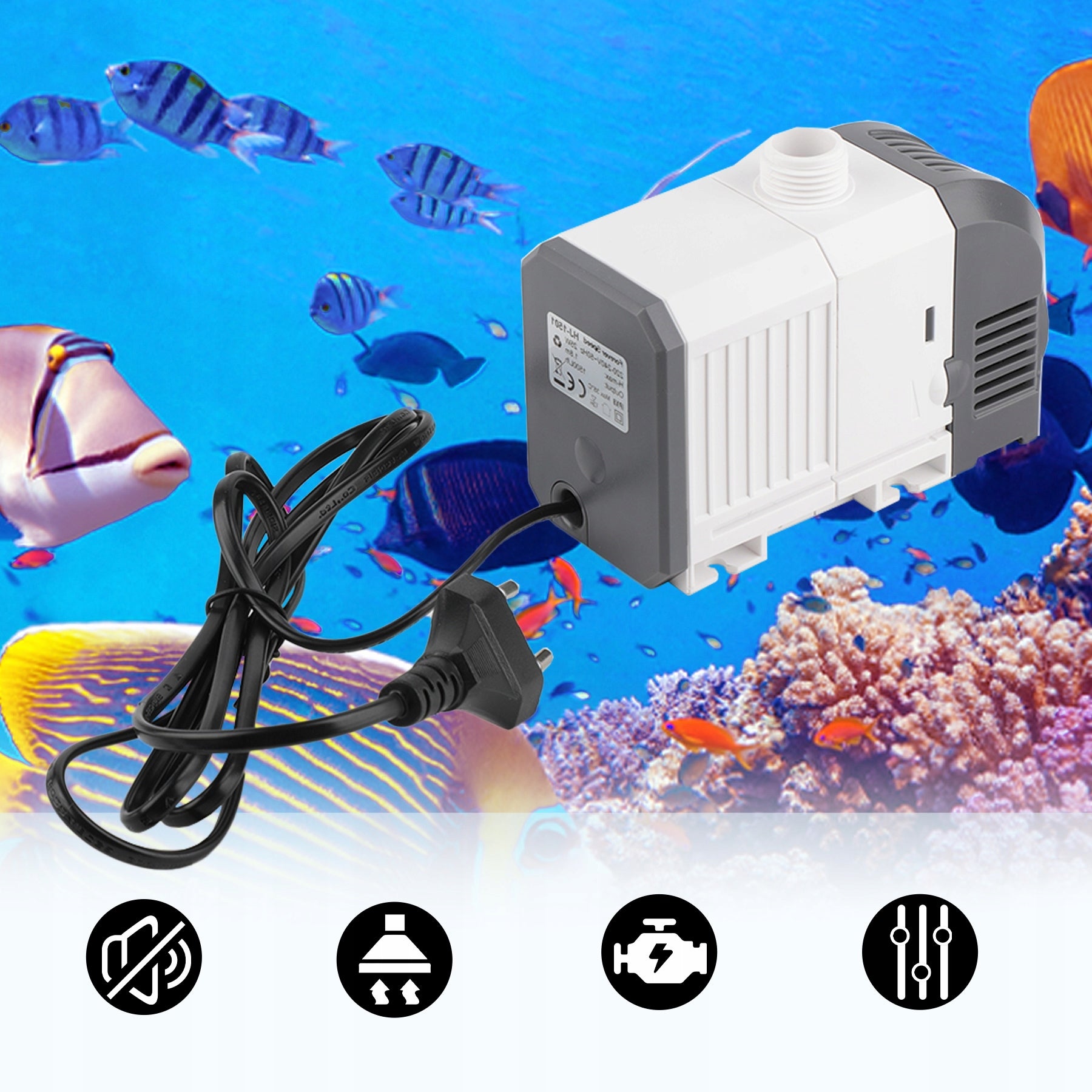 LOW IMMERSION PUMP 25W 1500L/H pond Packaging status original