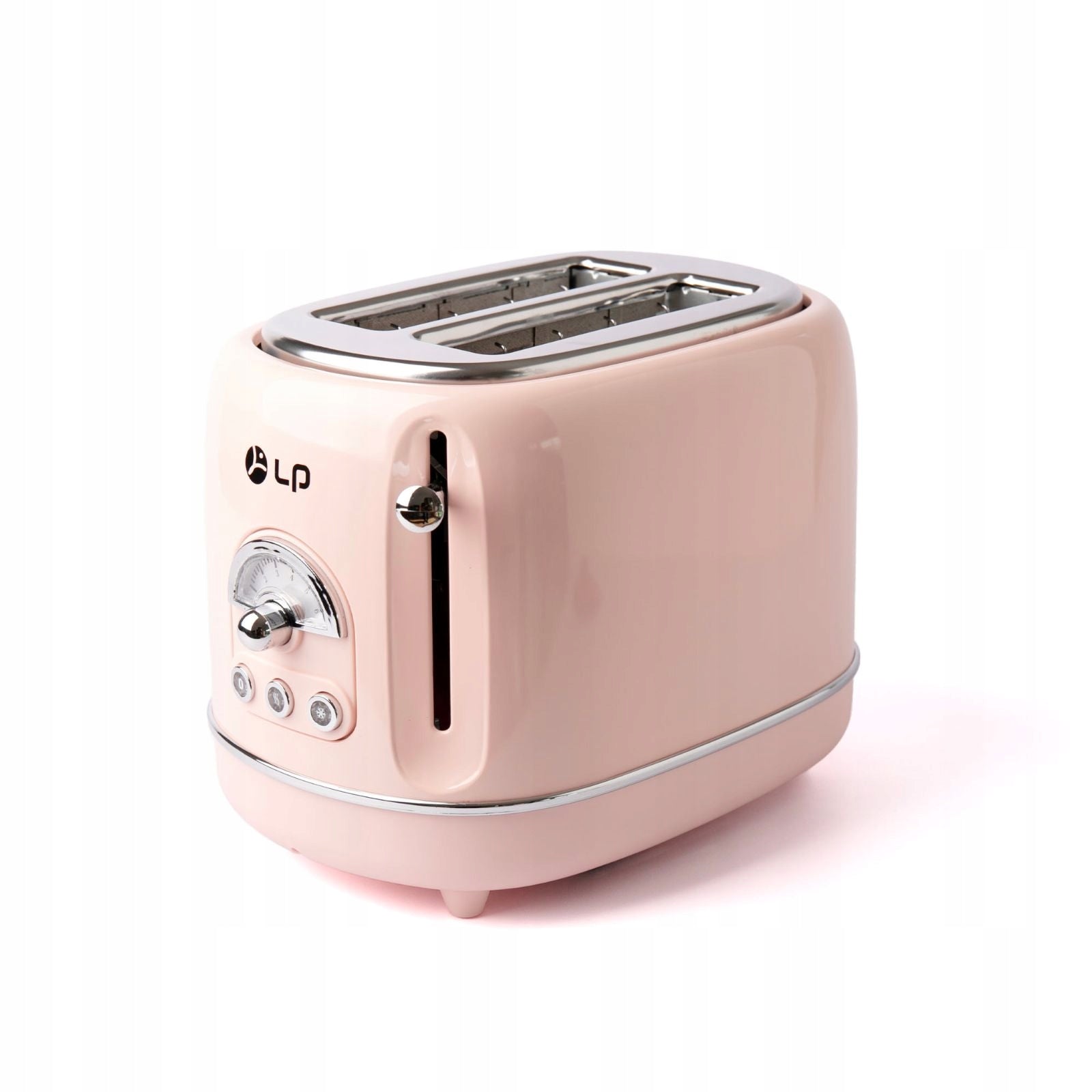 LP Retro 2-Slice Toaster with Adjustable Toasting and Features Dominant color white