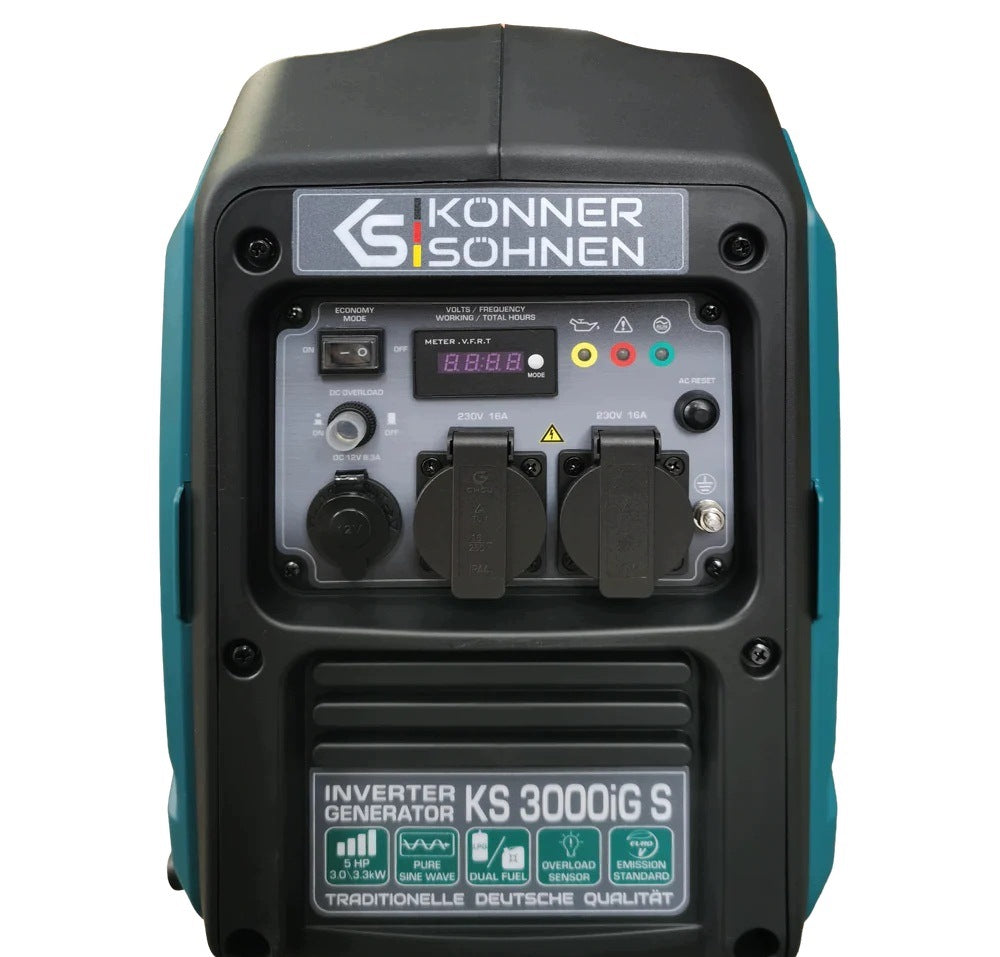 LPG/Benzine Inverter Generator Set 3,3 kW KS3000IGS Manufacturer code KS3000iGS