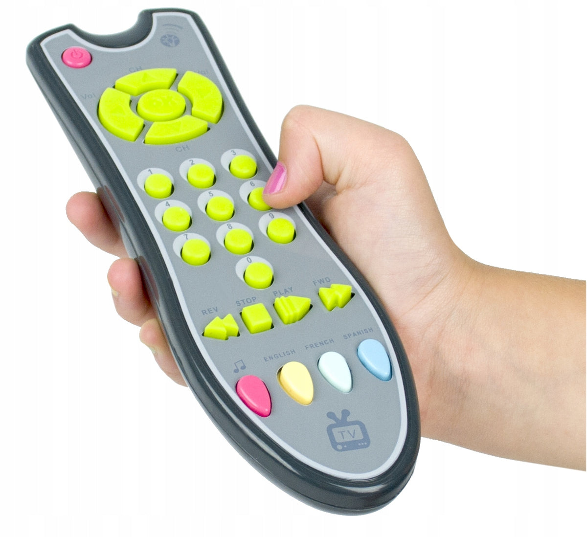 LT510 TOY INTERACTIVE TV REMOTE CONTROL FOR LEARNING TOY IN THREE LANGUAGES Brand LandToys