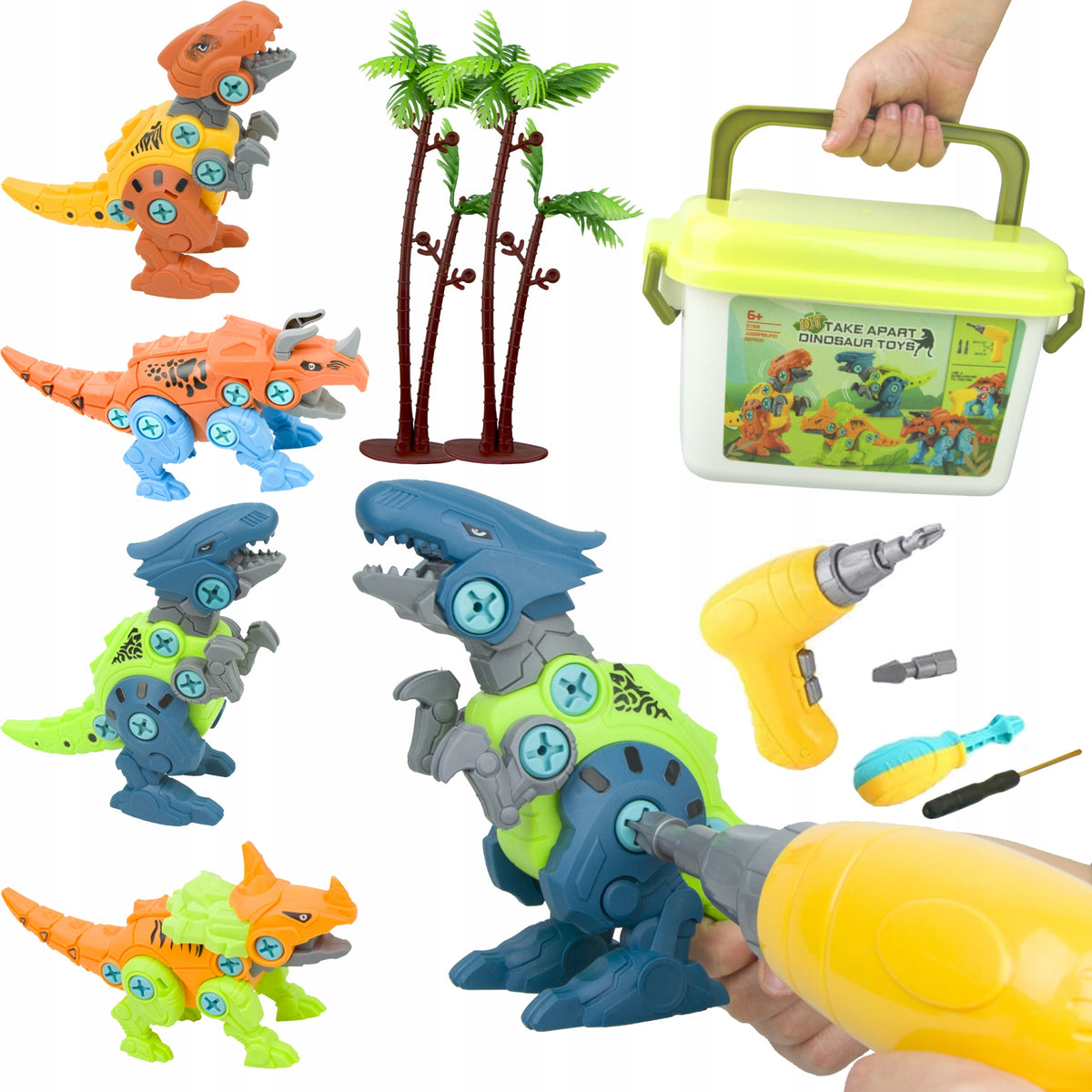 LT511 DINOSAUR CONSTRUCTION SET FOR SELF-TWISTING 4 DINOSAURS