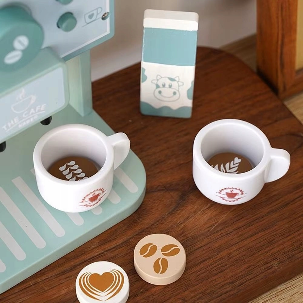 LT539 TOY WOODEN COFFEE MAKER FOR KIDS Packaging status original