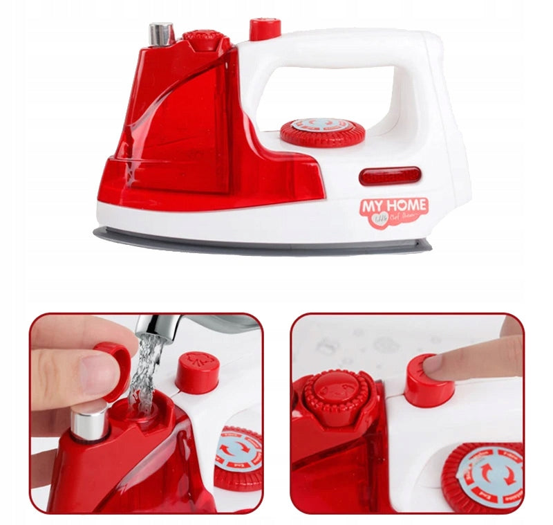LT57 CHILDREN'S IRON TOY ELECTRONIC IRON RUNS ON BATTERIES Packaging status original