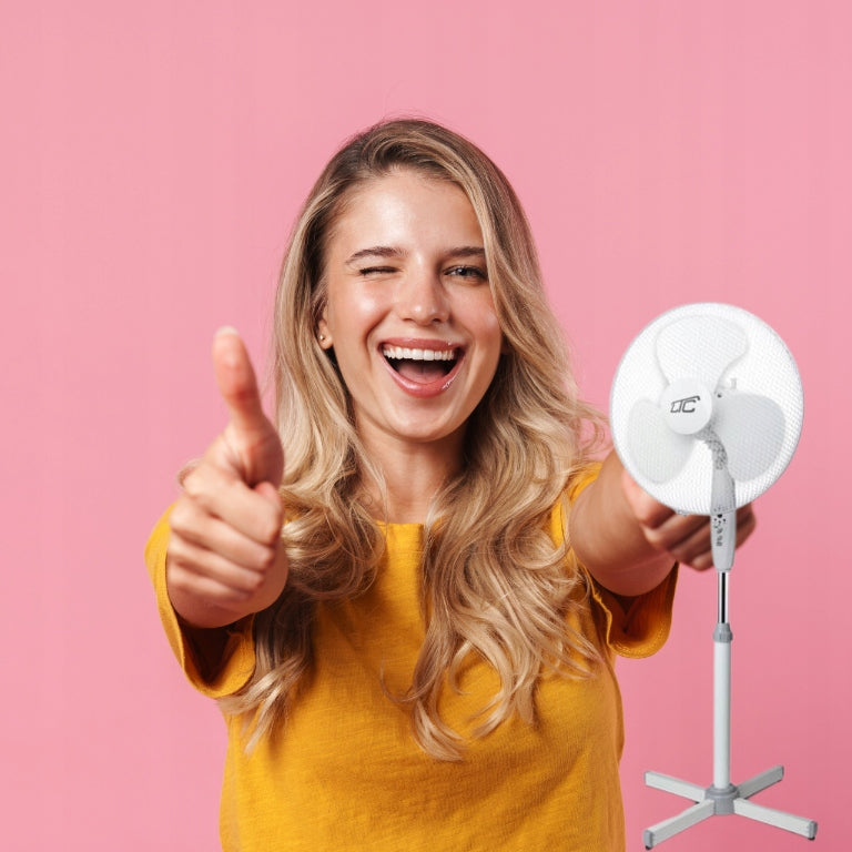 LTC Standing Fan 16" 50W with Remote Control 3 Modes White Reliable 1 Pack EAN (GTIN) 5902270792423