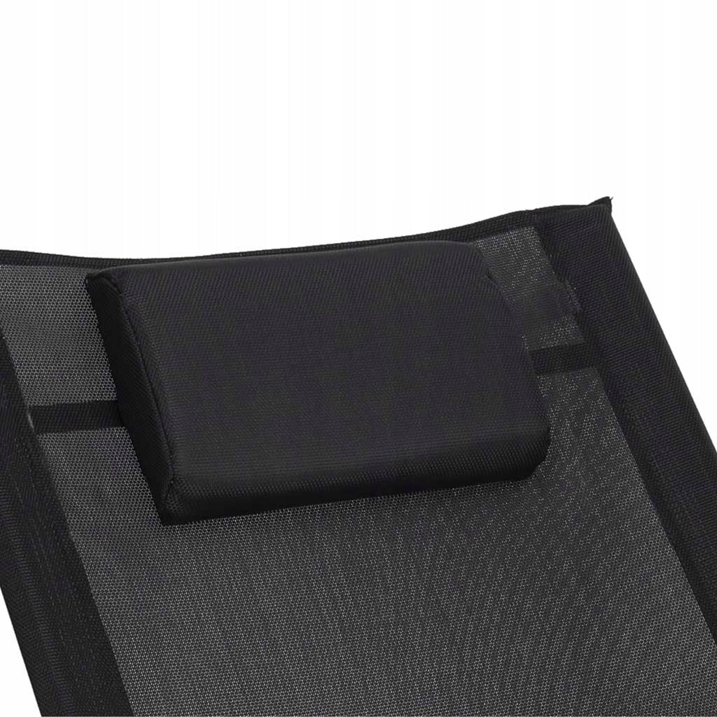 LUARO Garden Sun Lounger with Headrest Frame material aluminum