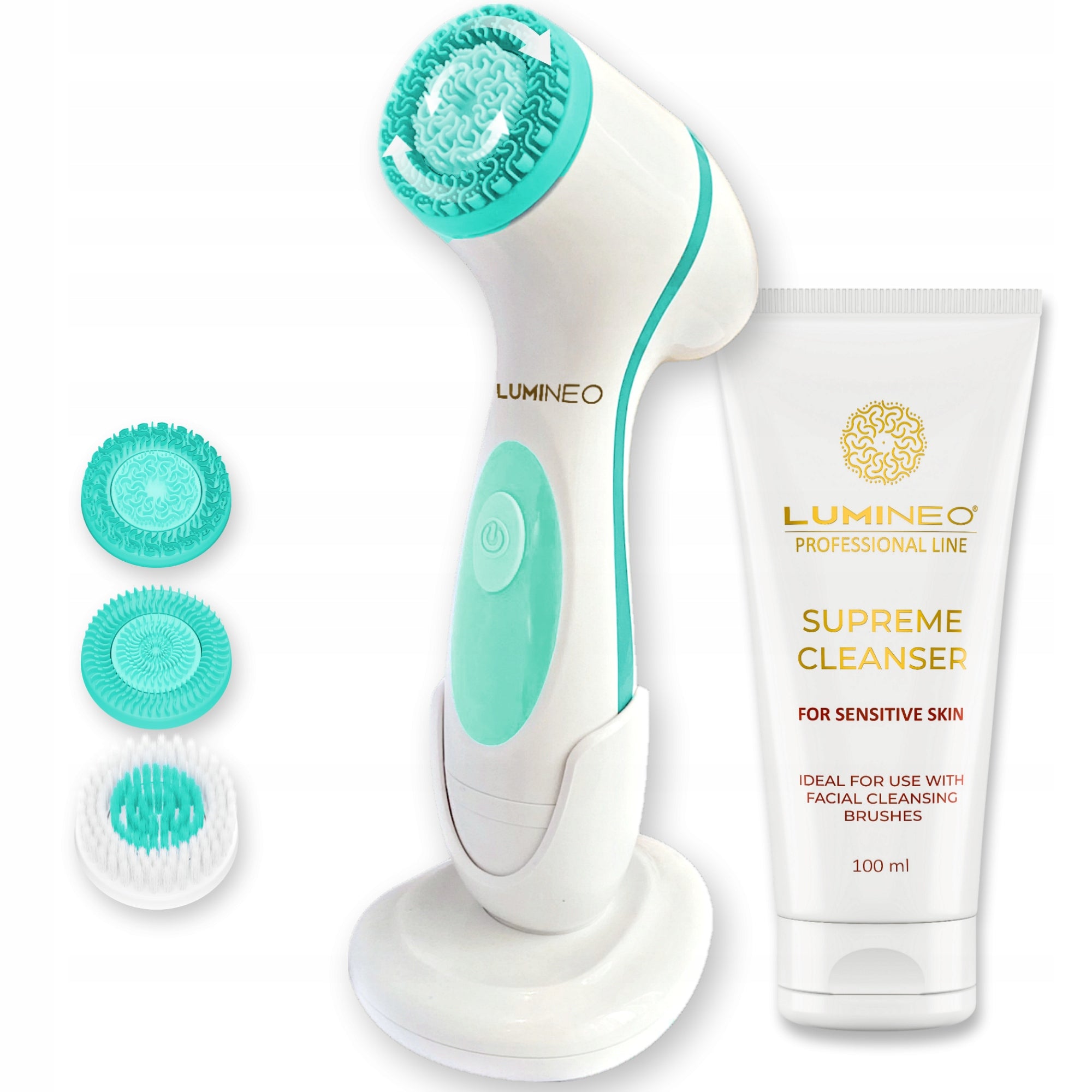 LUMINEO Facial brush + Cleansing gel for sensitive skin