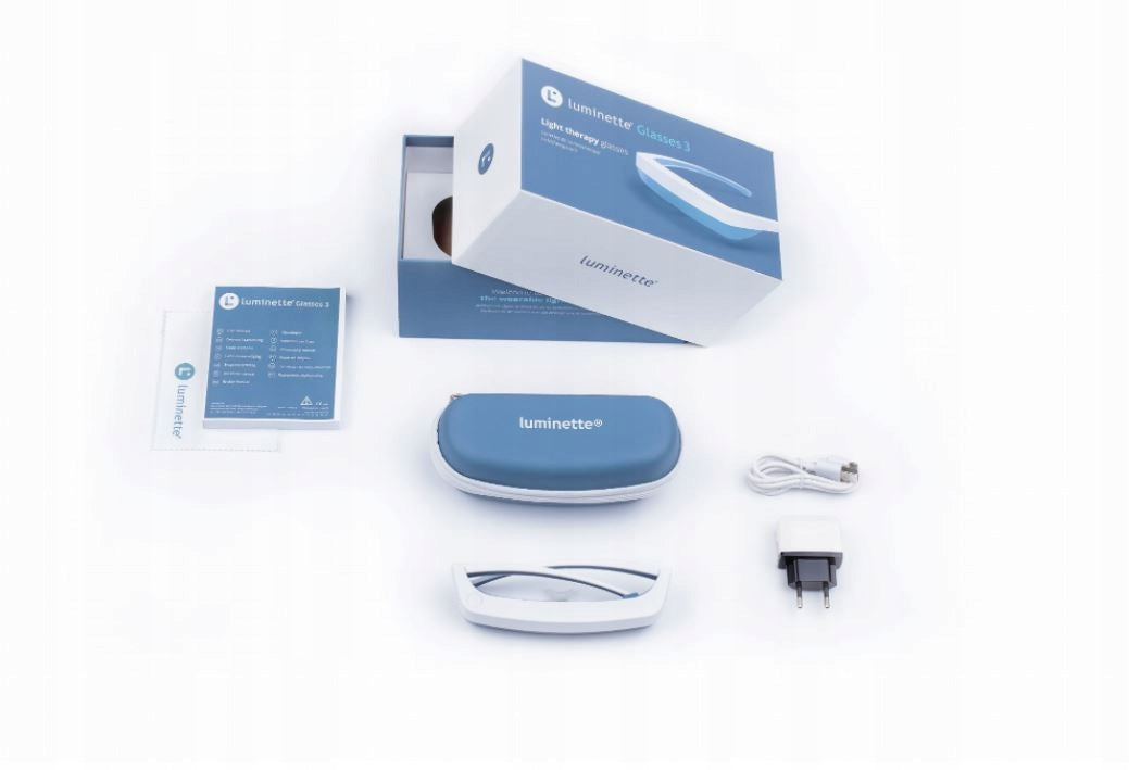 LUMINETTE 3 glasses for light therapy Belgian Medical device no