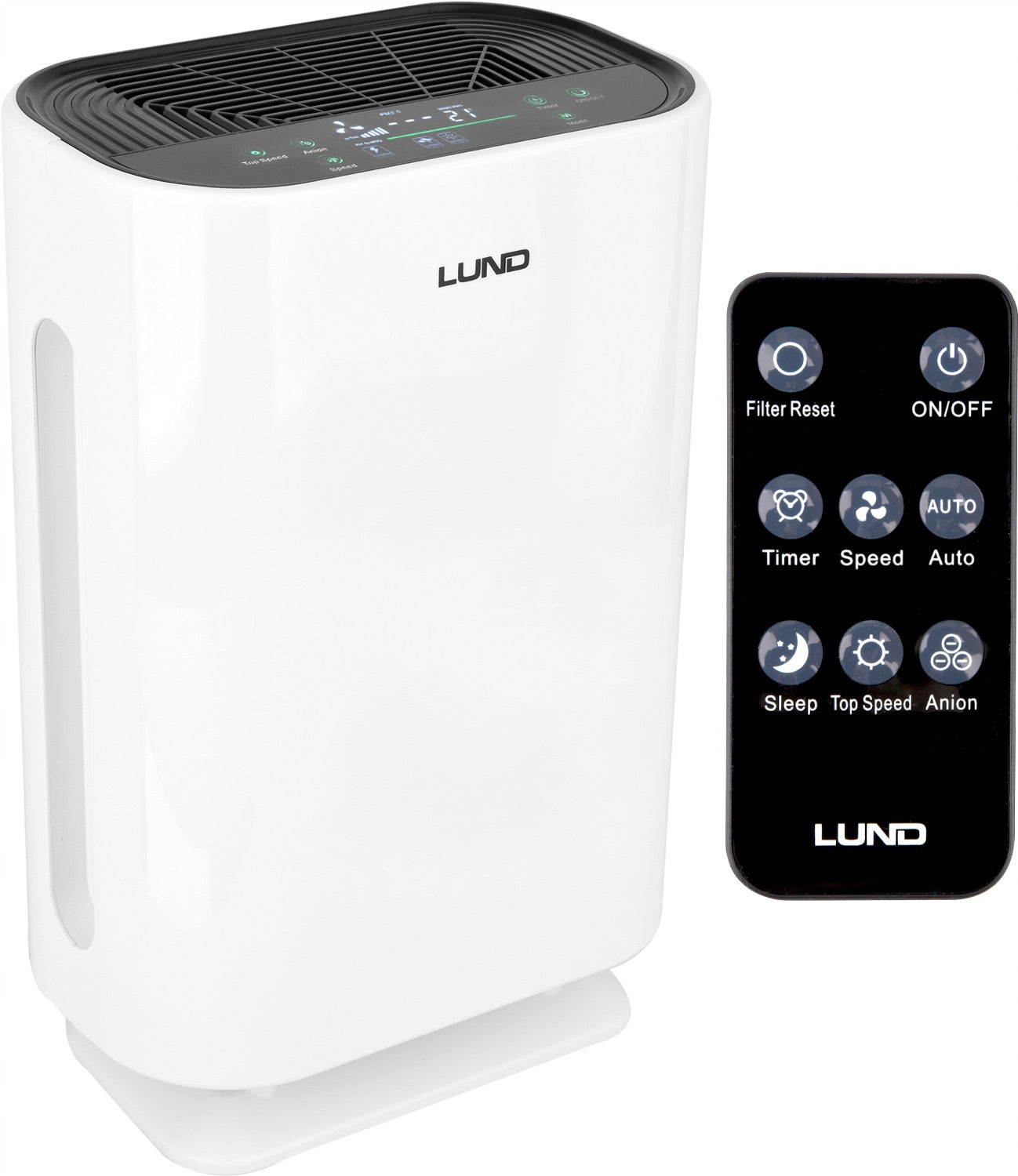 LUND AIR PURIFIER IONIZER 40W HEPA FILTER + REMOTE CONTROL 66930 Manufacturer code 66930