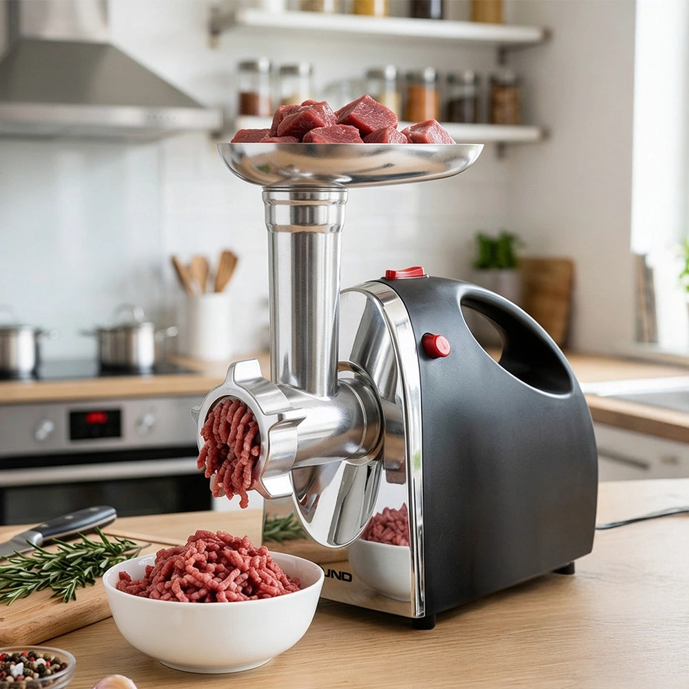 LUND ELECTRIC MEAT GRINDER 1200W 5 IN 1 SAUSAGE NOZZLE Manufacturer code 67900DH
