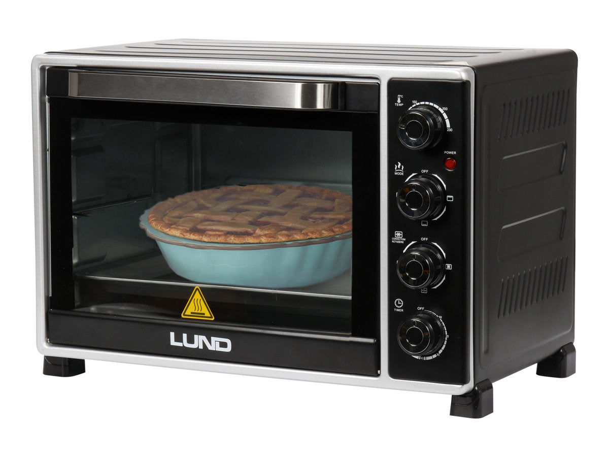 LUND MINI ELECTRIC OVEN 2000W 38L THERMOCOUPLE + ROTARY SPIT Manufacturer code LUND_68051