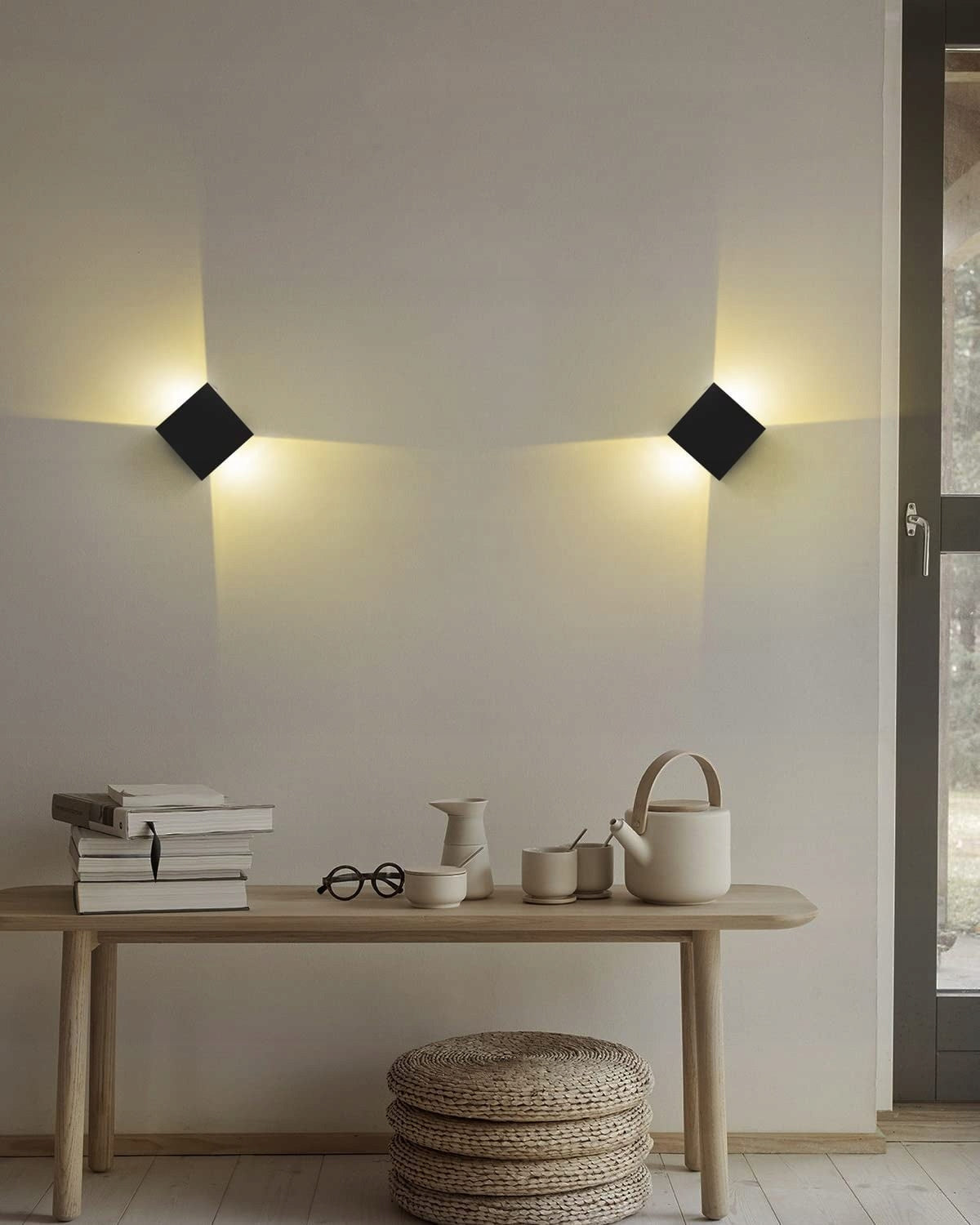 LURESHINE LED Wall Lamp G9 Adjustable Angle Light Black 2 Pcs Brand no brand
