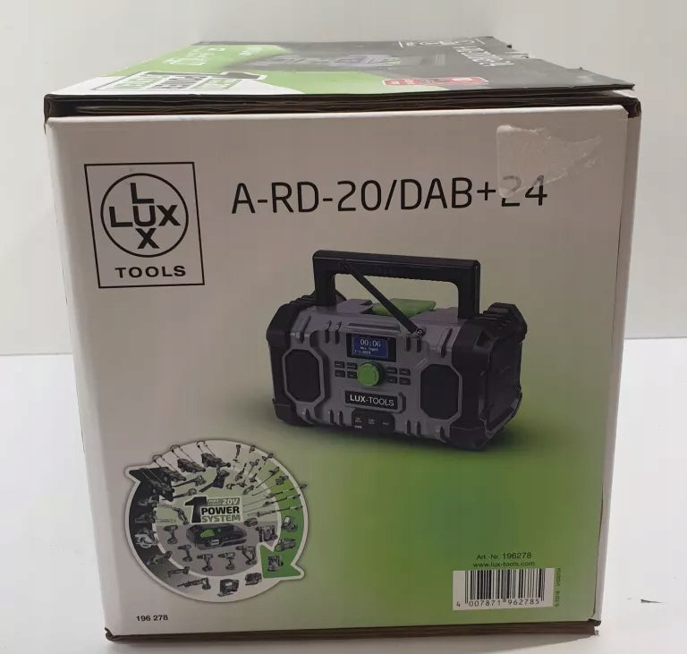 LUX-TOOLS 20V Bluetooth Building Radio Series a-rd-20/dab+24