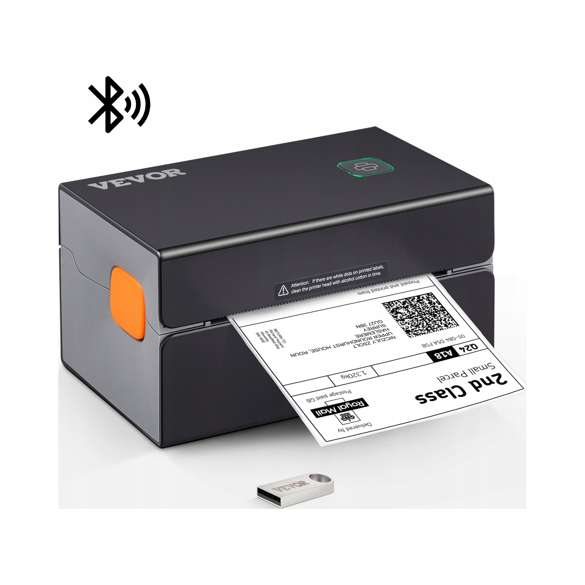 Label printer 300DPI Bluetooth/USB 150 mm/s 40-108 mm