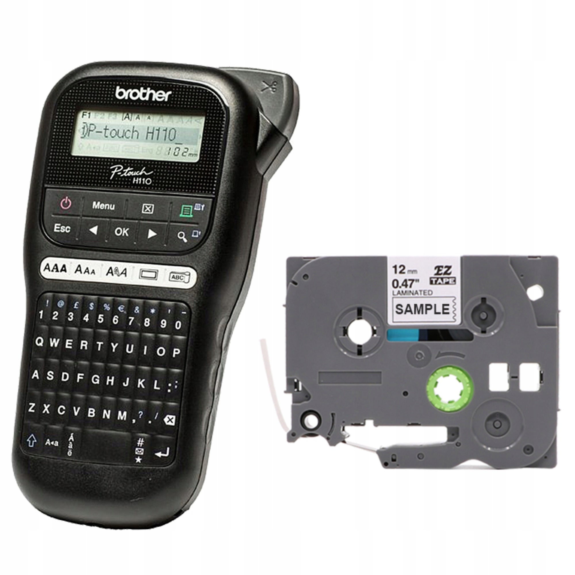 Label printer Brother PT-H110 PTH110 manual + TZE tape