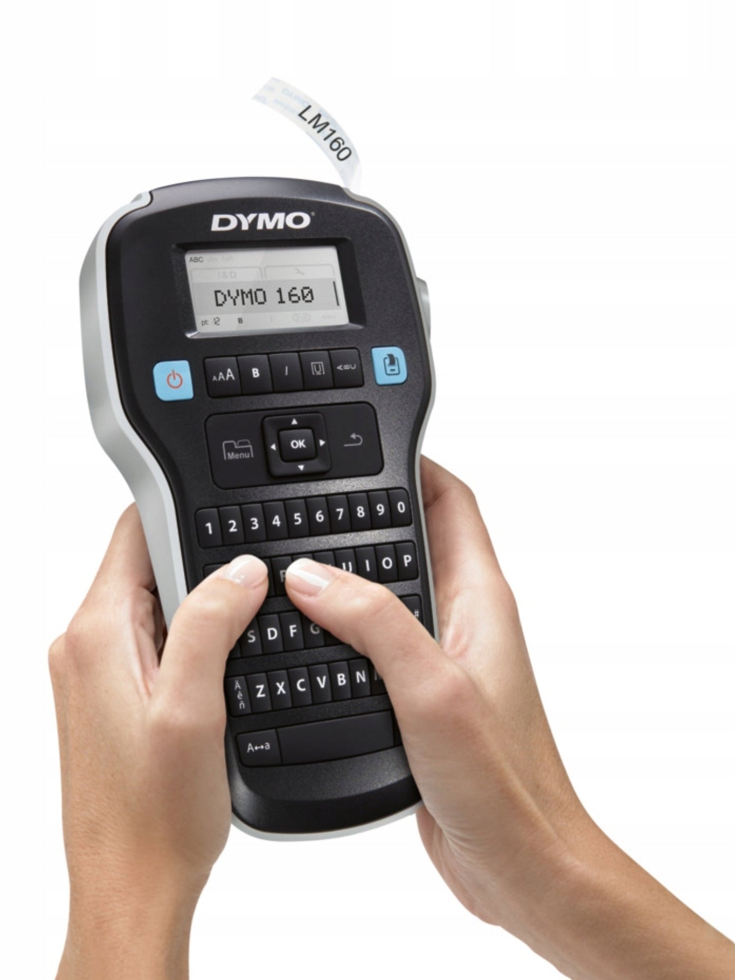 Label printer DYMO LM160 Label Manager + tape D1 45013 12mm white Manufacturer code s0946320 + 45013