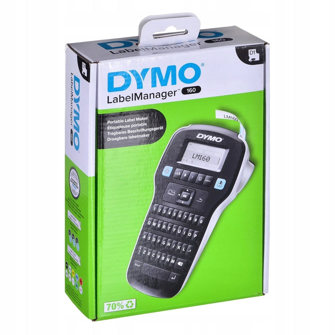 Label printer Dymo LabelManager LM160 + tape 45013 12mm 3m