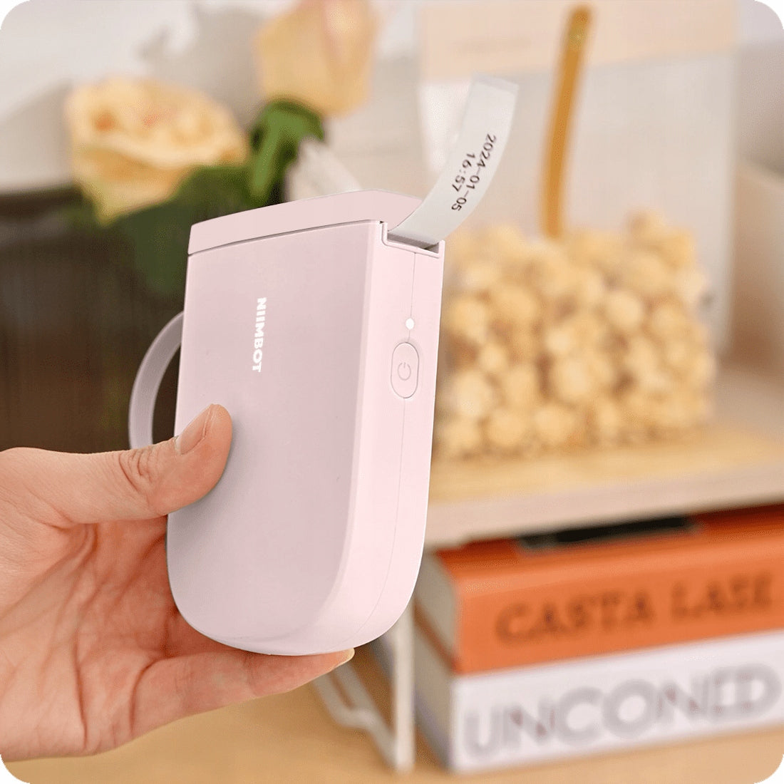 Label printer Niimbot D11HP thermal WITHOUT ink NJANOWSZA VERSION pink Packaging status original