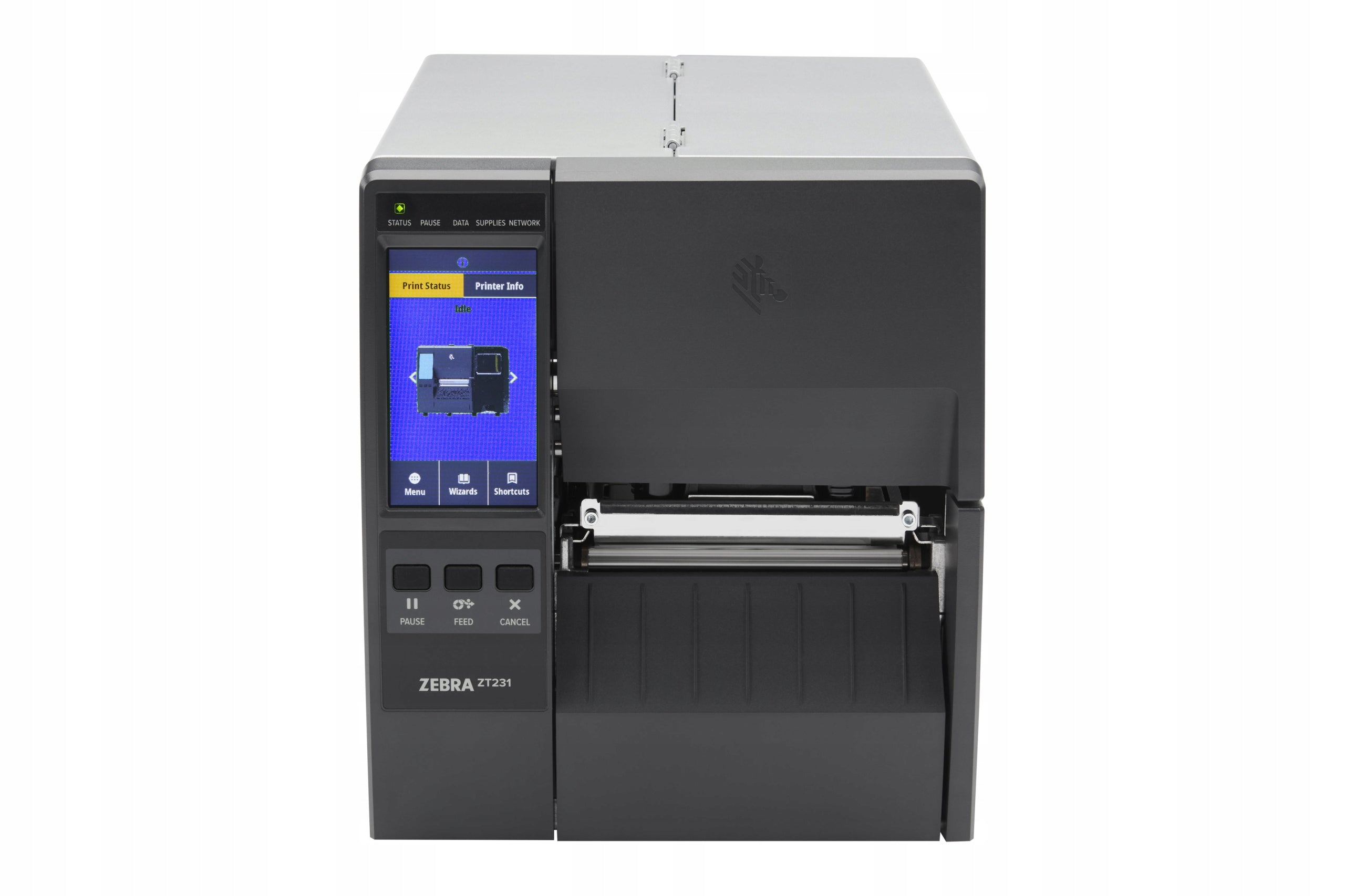 Label printer Zebra ZT231 thermal transfer and thermal 203 dpi USB LAN Packaging status original