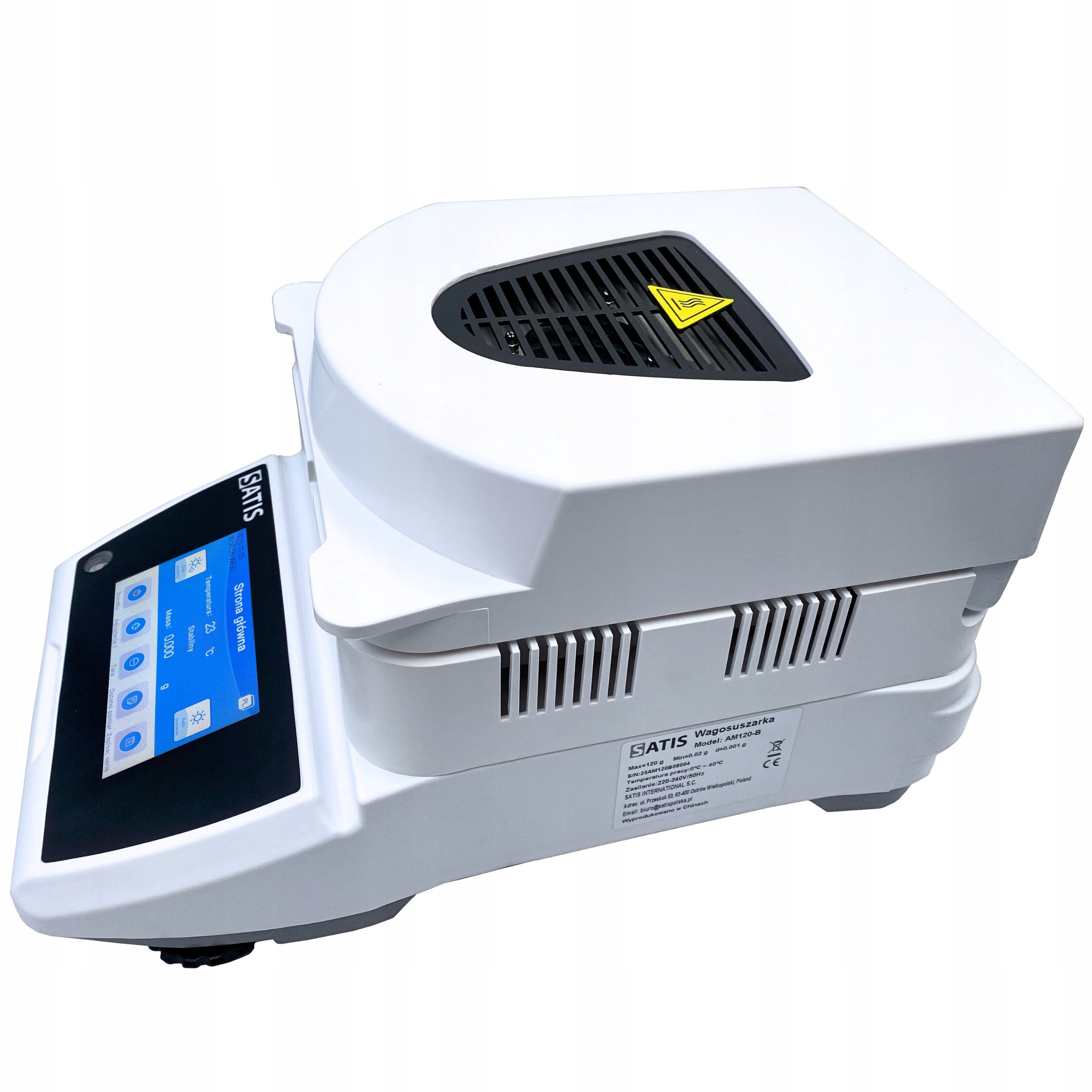 Laboratory moisture dryer SATIS up to 120g electronic accurate precision Product weight with unit packaging 6 kg