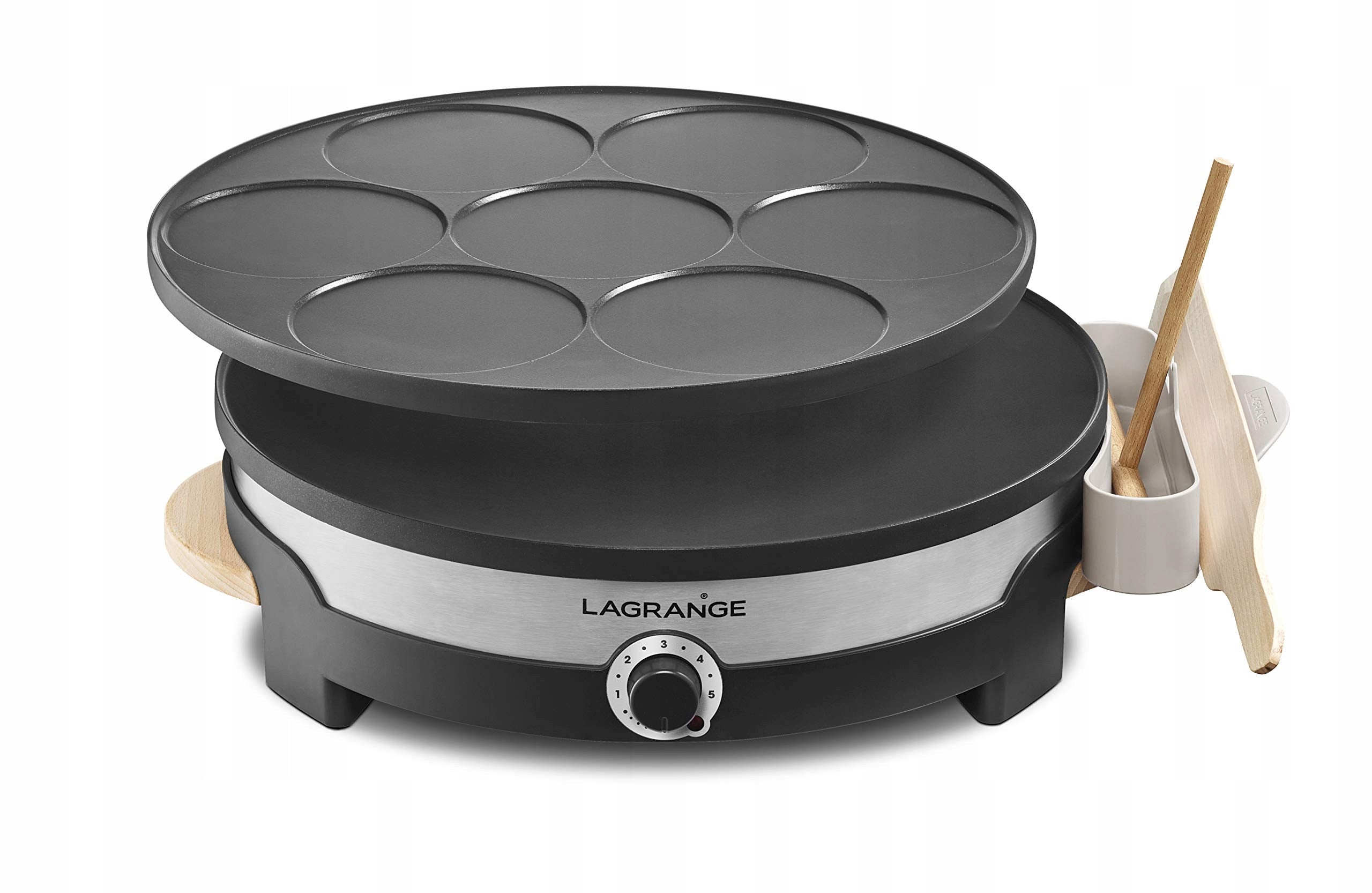 Lagrange Tradi'Duo Pancake Pan 1500W Aluminum Clear Brand LAGRANGE