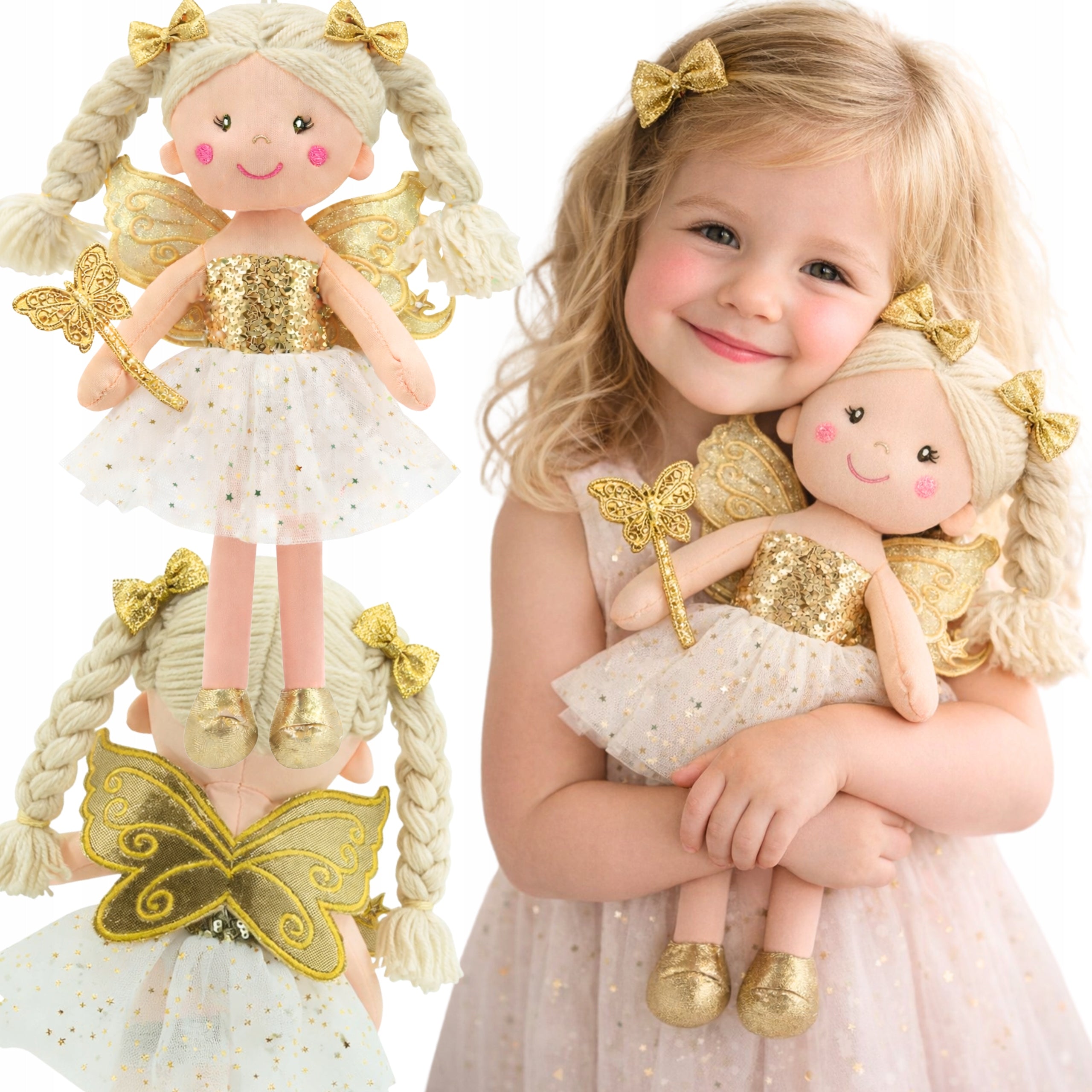 Lalka Rag Plush Toy Fairy Hugging Gift Birthday Children's Day Manufacturer code SK-14-3
