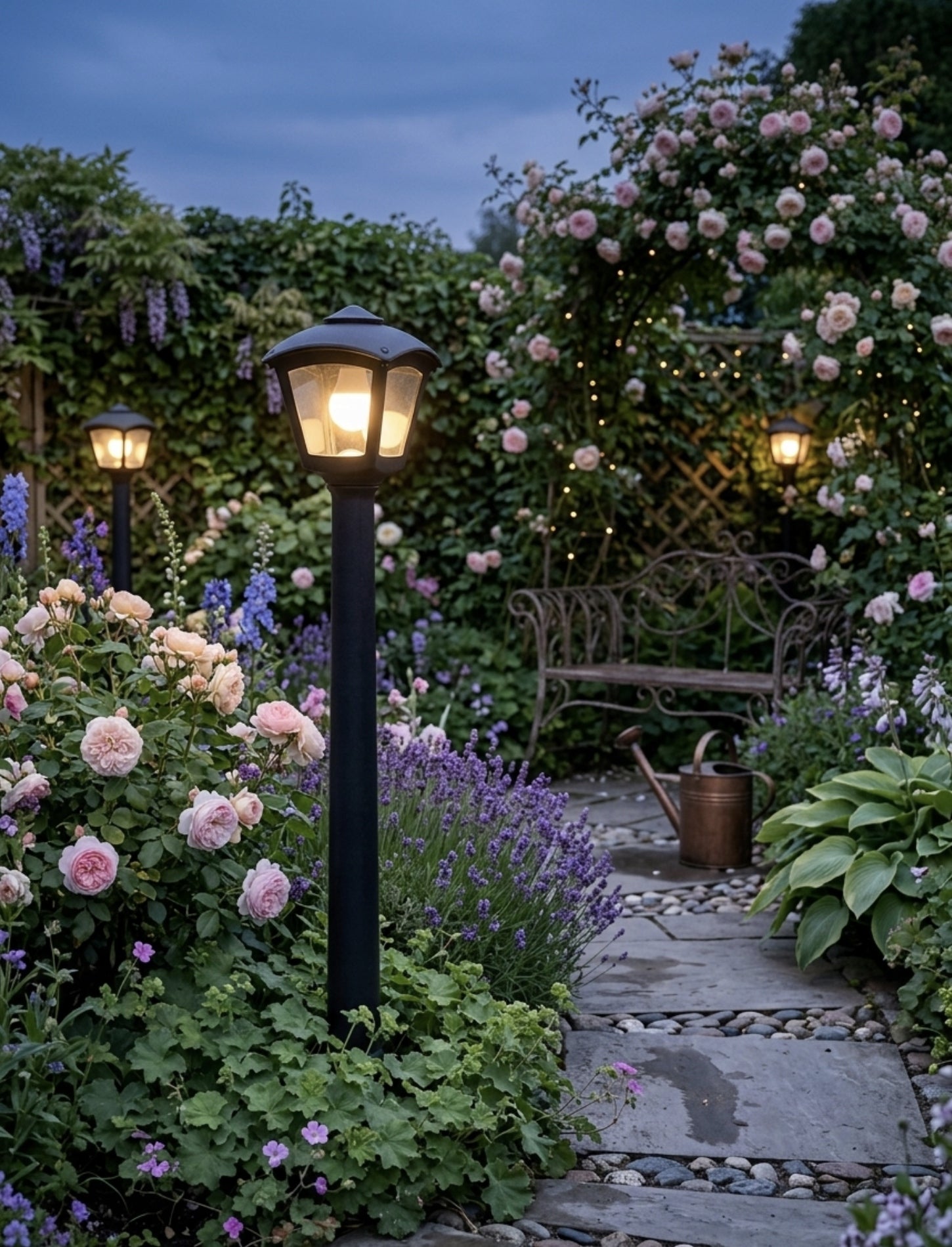 Lamp Garden Fixture Standing Post E27 945mm IP55 GIAFFA/ROBY Fumagalli Brand Fumagalli