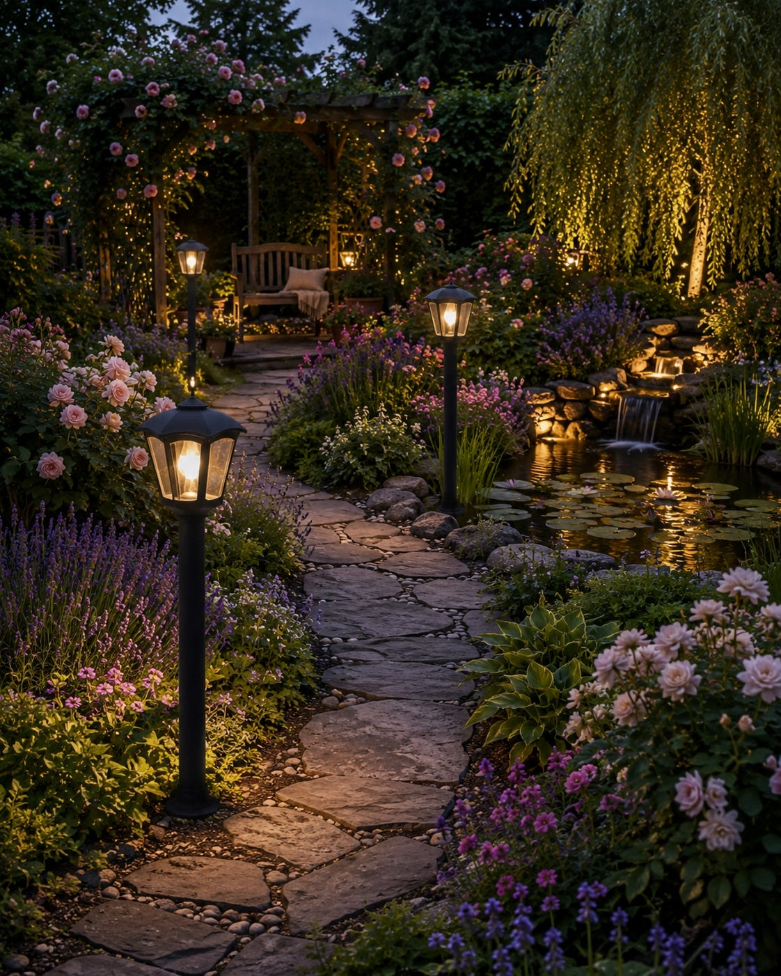 Lamp Garden Fixture Standing Post E27 945mm IP55 GIAFFA/ROBY Fumagalli Collection Roby