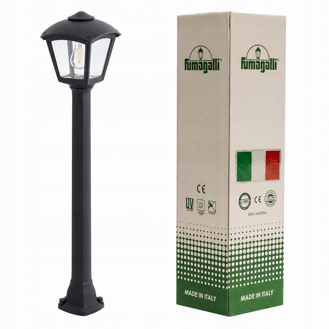 Lamp Garden Fixture Standing Post E27 945mm IP55 GIAFFA/ROBY Fumagalli