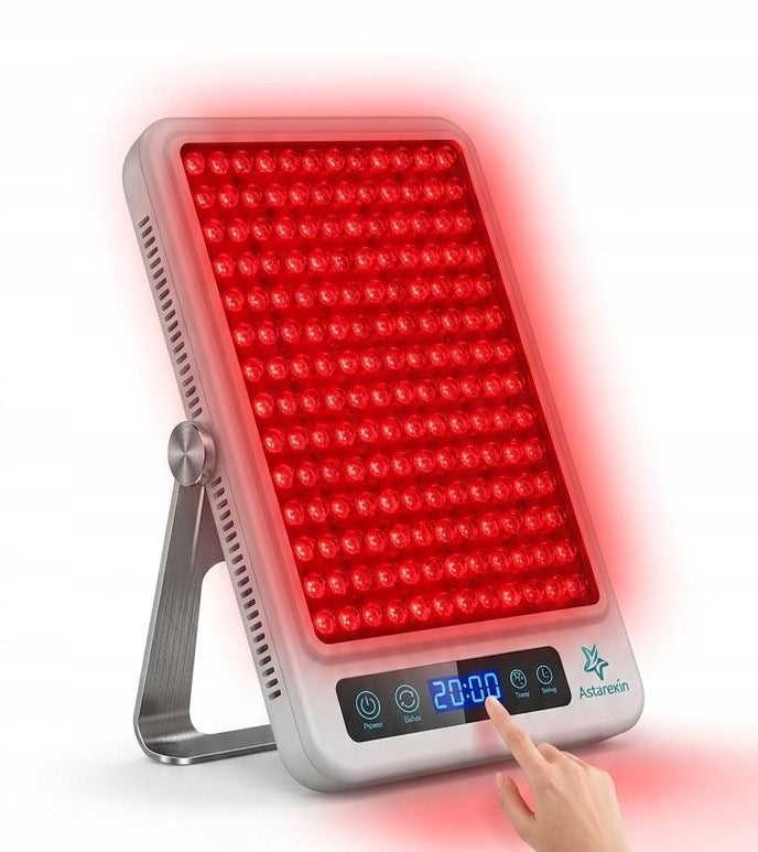 Lampa 225 LED Podczerwień Światło Czerwone Regeneracja Skóra Terapia LLLT