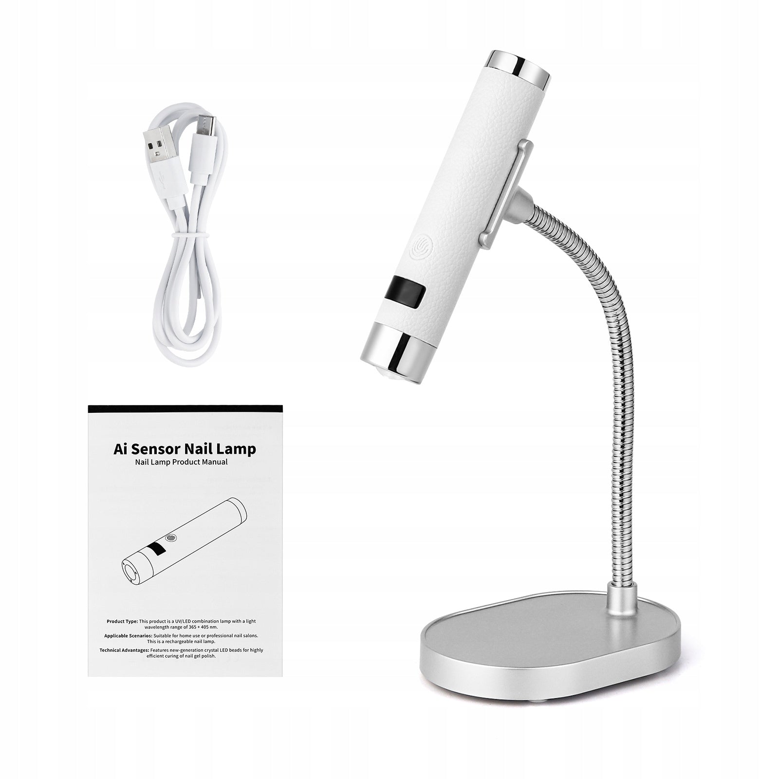 Lampa UV-LED do paznokci żelowych z 4-stopniowym czasomierzem Manufacturer code Guangzhou Hexiao E-commerce Co., Ltd.