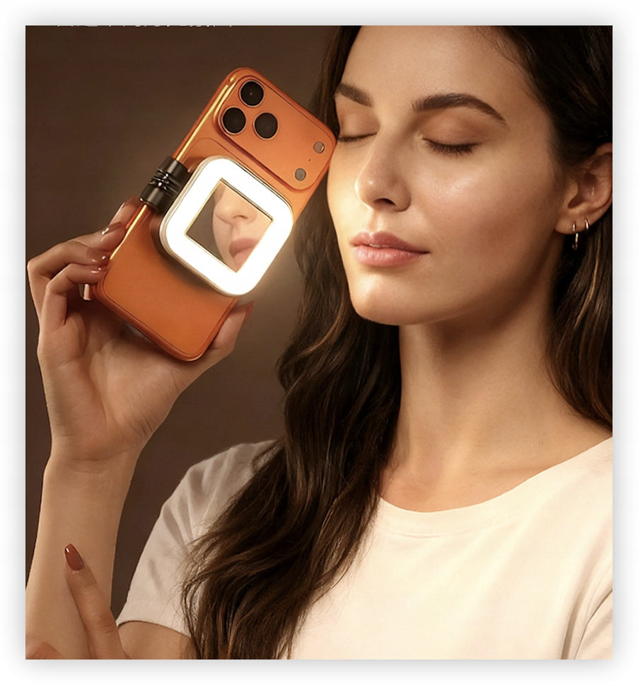 Lampa magnetyczna do telefonu 4 tryby RGB, 750mAh, do selfie Manufacturer code 5174697