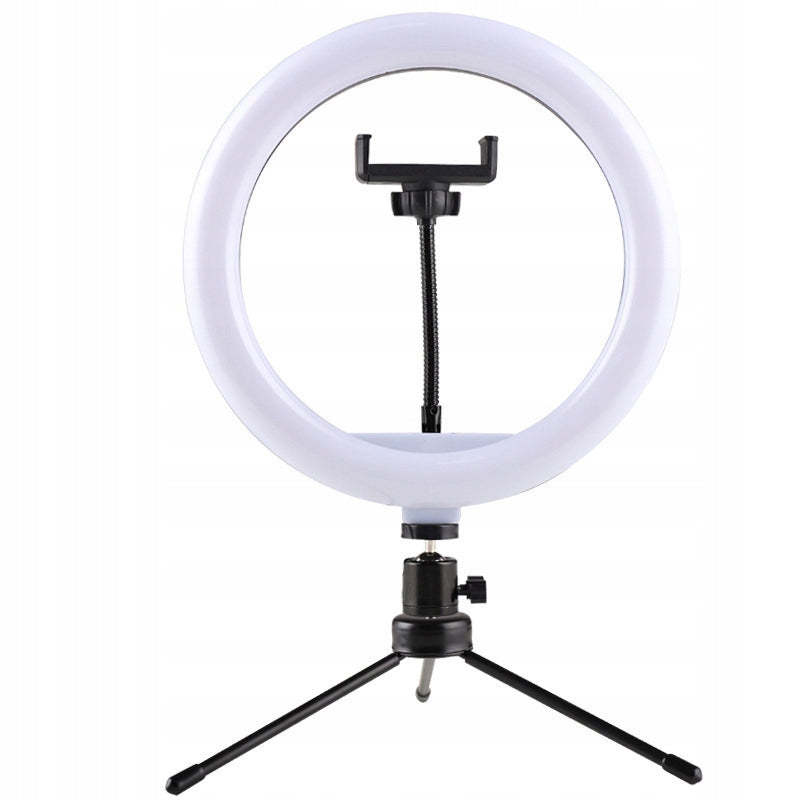 Lampa ring light 26cm 120 LED, 3 tryby światła, do selfie i vlog
