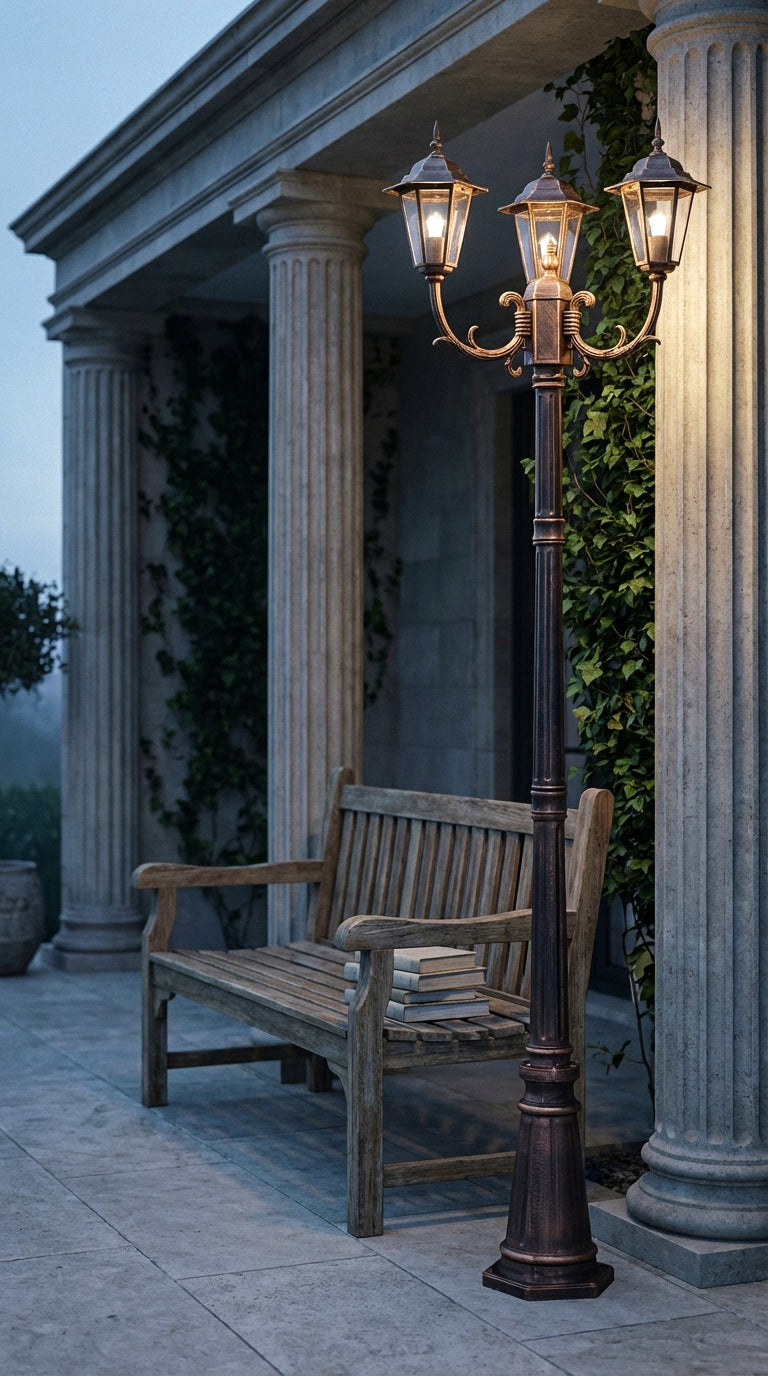 Lantern Lamp For Garden Black and Gold Elegant IP44 K-7009A2/3 STANDARD Brand Kaja