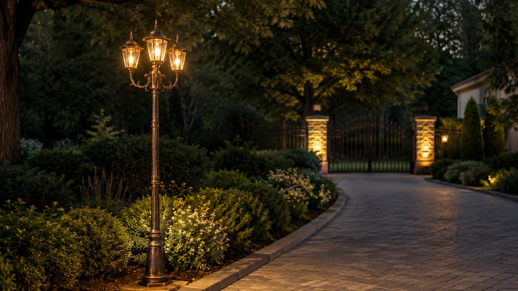 Lantern Lamp For Garden Black and Gold Elegant IP44 K-7009A2/3 STANDARD Manufacturer code K-7009A2/3